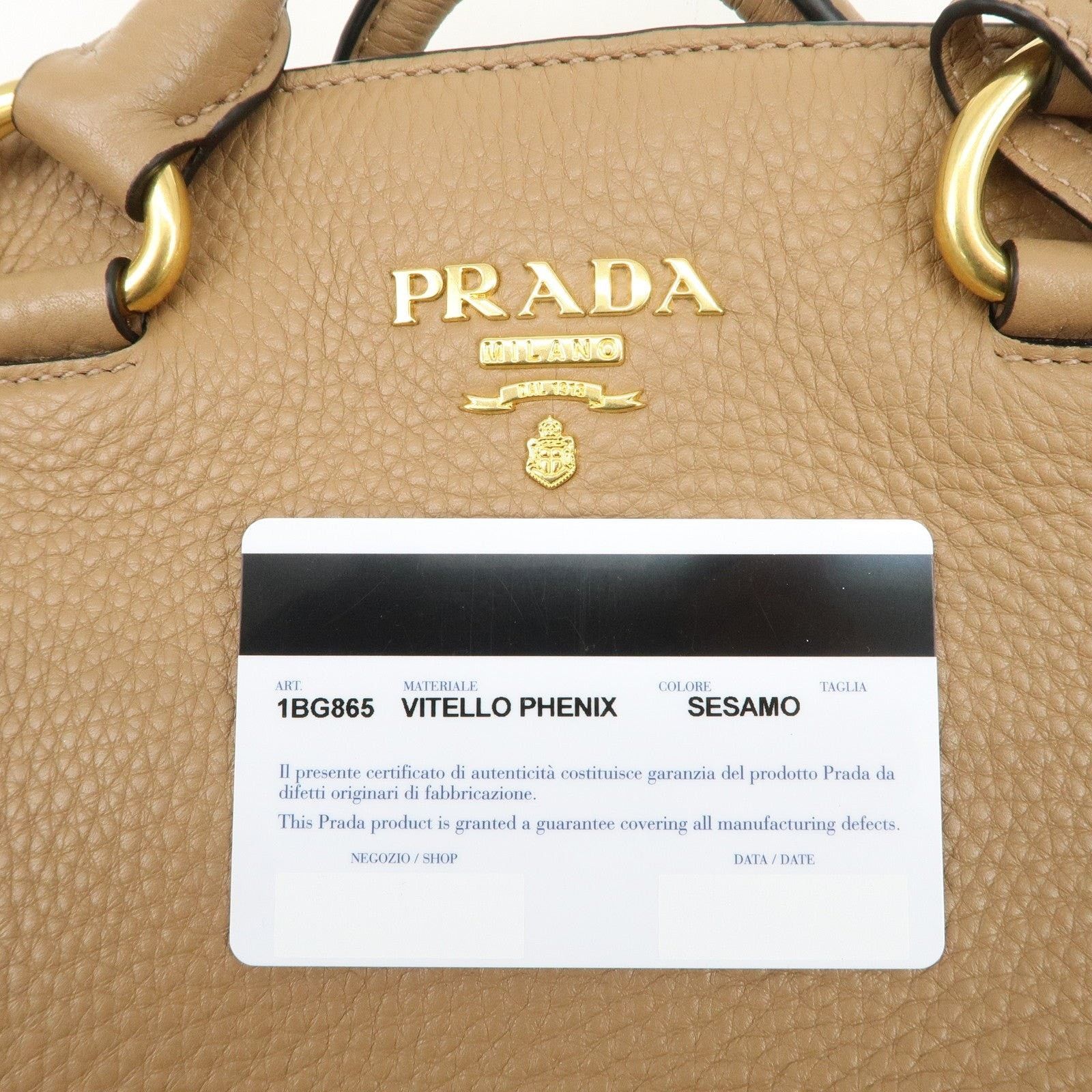 Prada Prada Logo Leather Tote Tan Size ONE SIZE - 8 Thumbnail