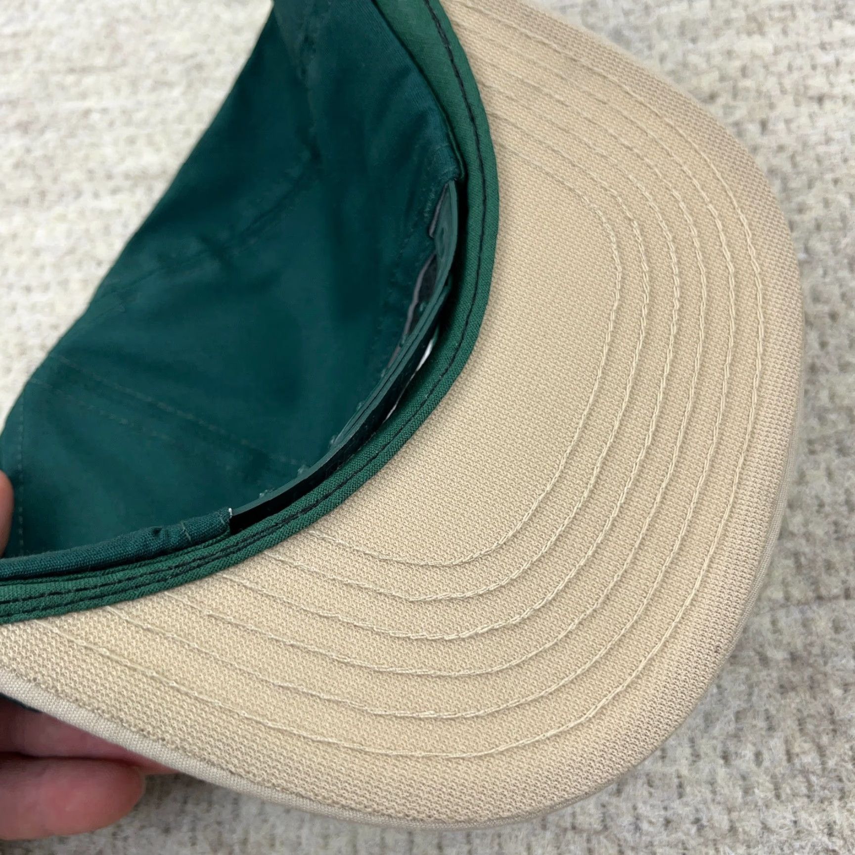 Coal VINTAGE Trucker Hat Made In USA Elkay Coal Green Adjustable Lightweight 80s 90s Mens Size ONE SIZE - 5 Thumbnail
