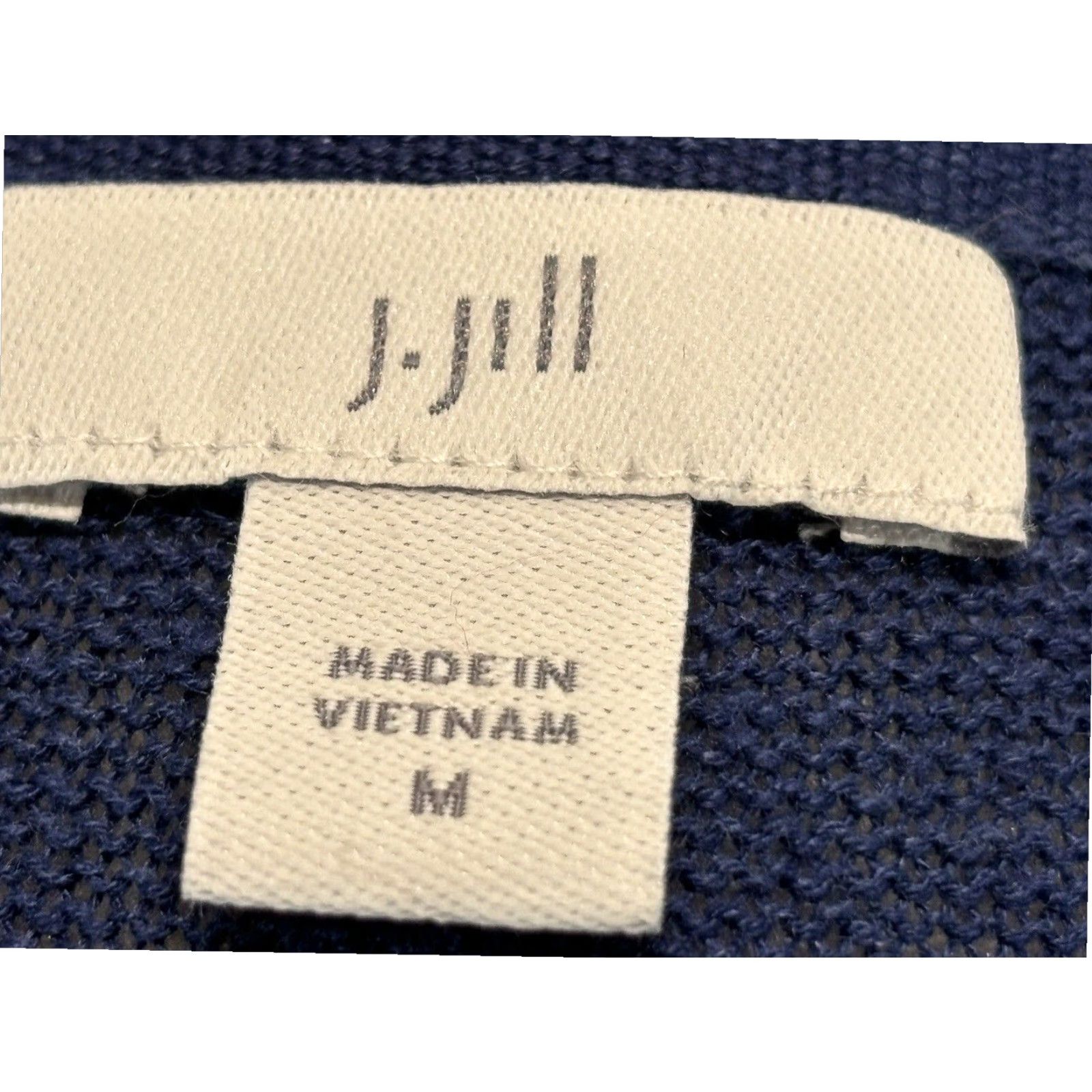 J. Jill J. Jill Women's Blue Short Sleeve Linen Knit Sweater Tunic Medium Coastal Size M / US 6-8 / IT 42-44 - 7 Thumbnail