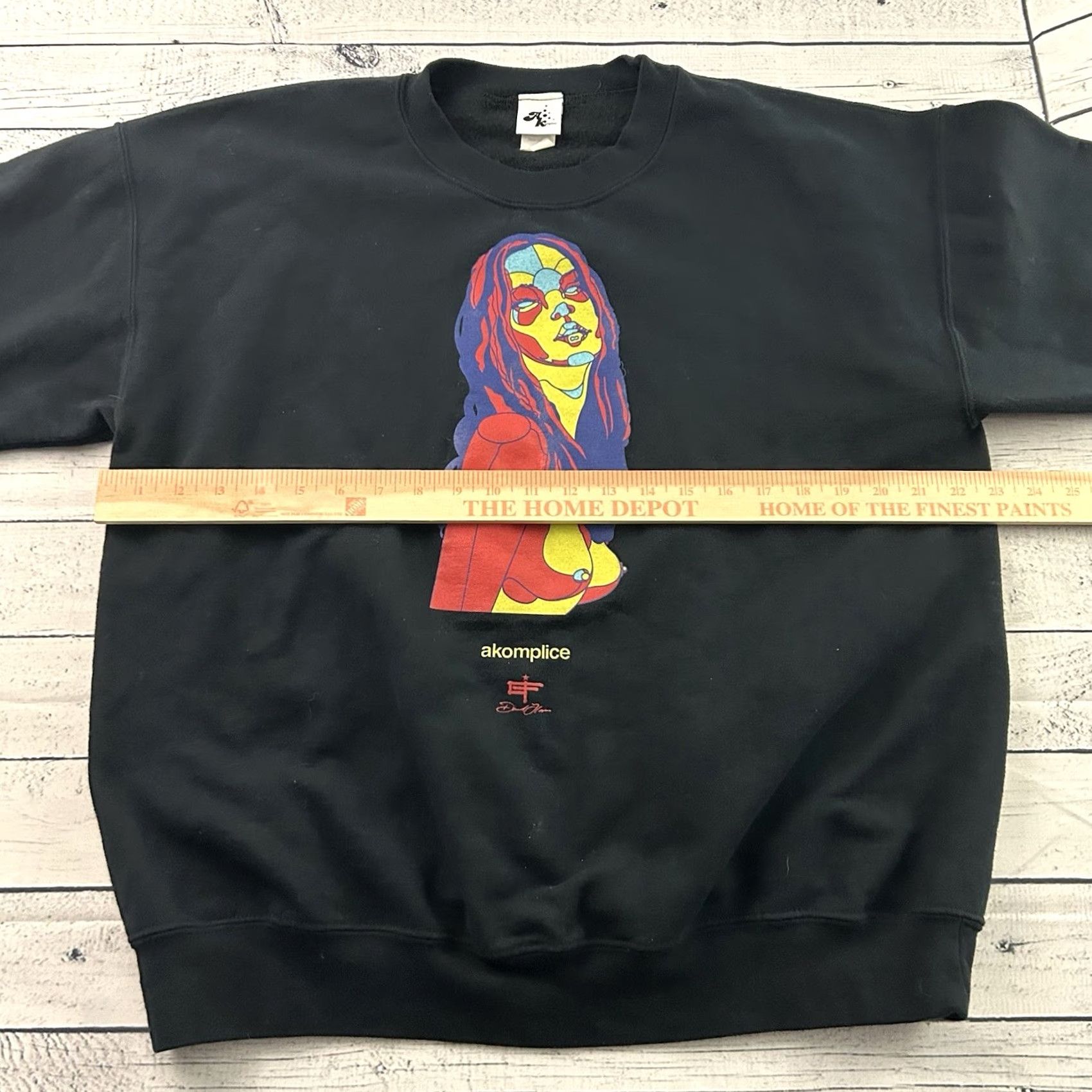 Vintage Akomplice Pullover Sweatshirt Crewneck Men L Black Size US L / EU 52-54 / 3 - 4 Thumbnail