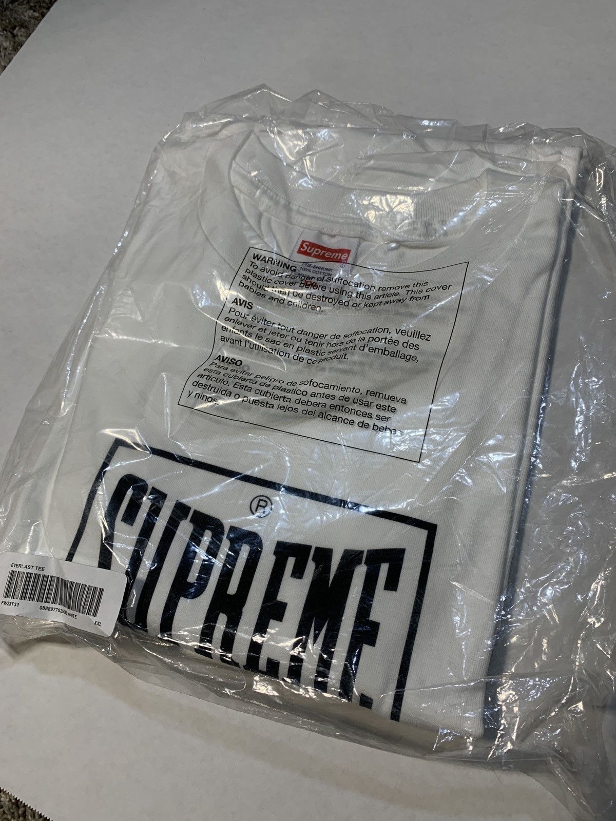 Everlast × Supreme Supreme “Warm Up” Everlast Workout Tee FW/23 Size US XXL / EU 58 / 5 - 1 Thumbnail
