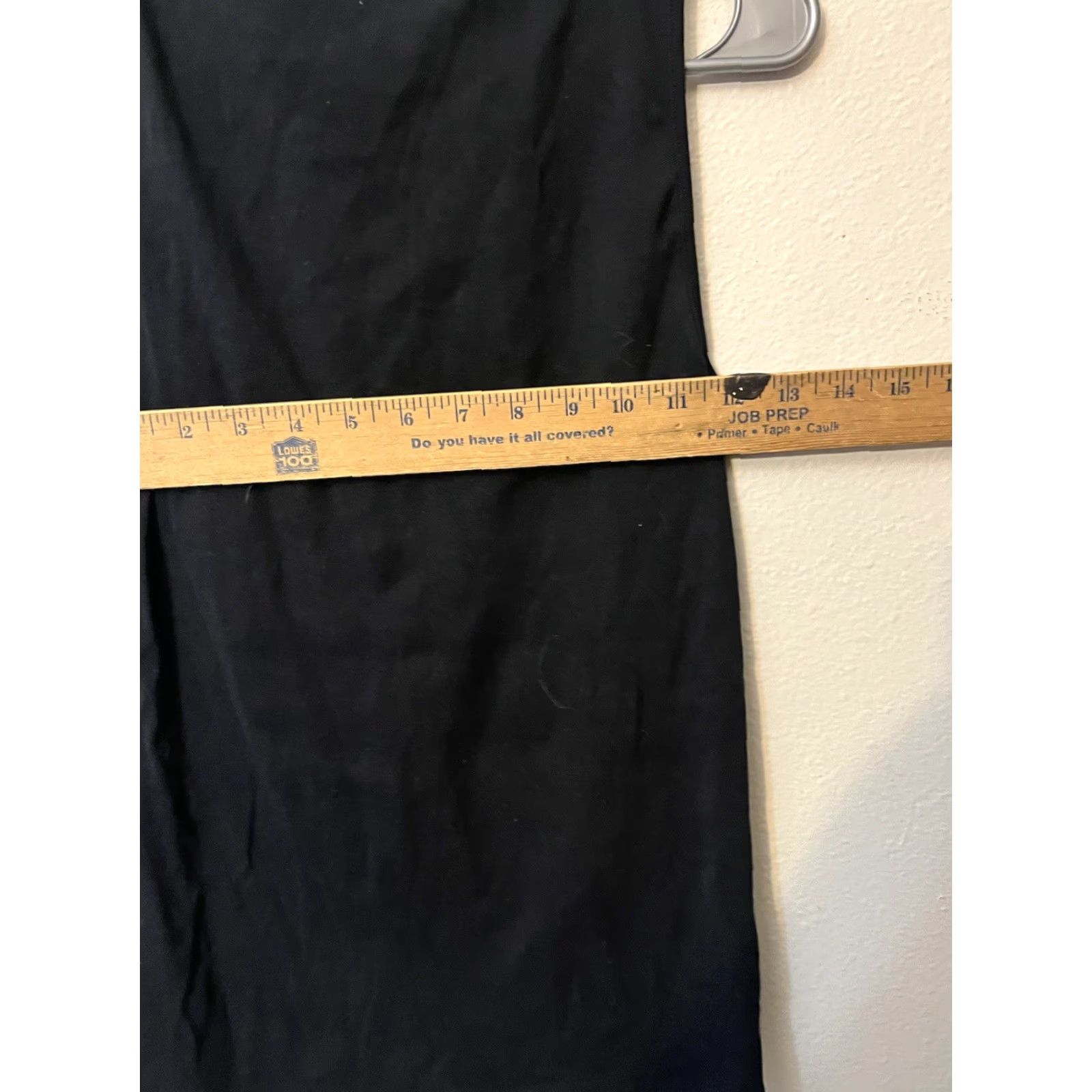J.Crew J.CREW Tank Open-neck cami top Black Sz M 100% Cotton Slim Regular Women's Modern Basic Crew Neck Shirt Woman Tank Top Black Medium M Womens Size M / US 6-8 / IT 42-44 - 4 Thumbnail