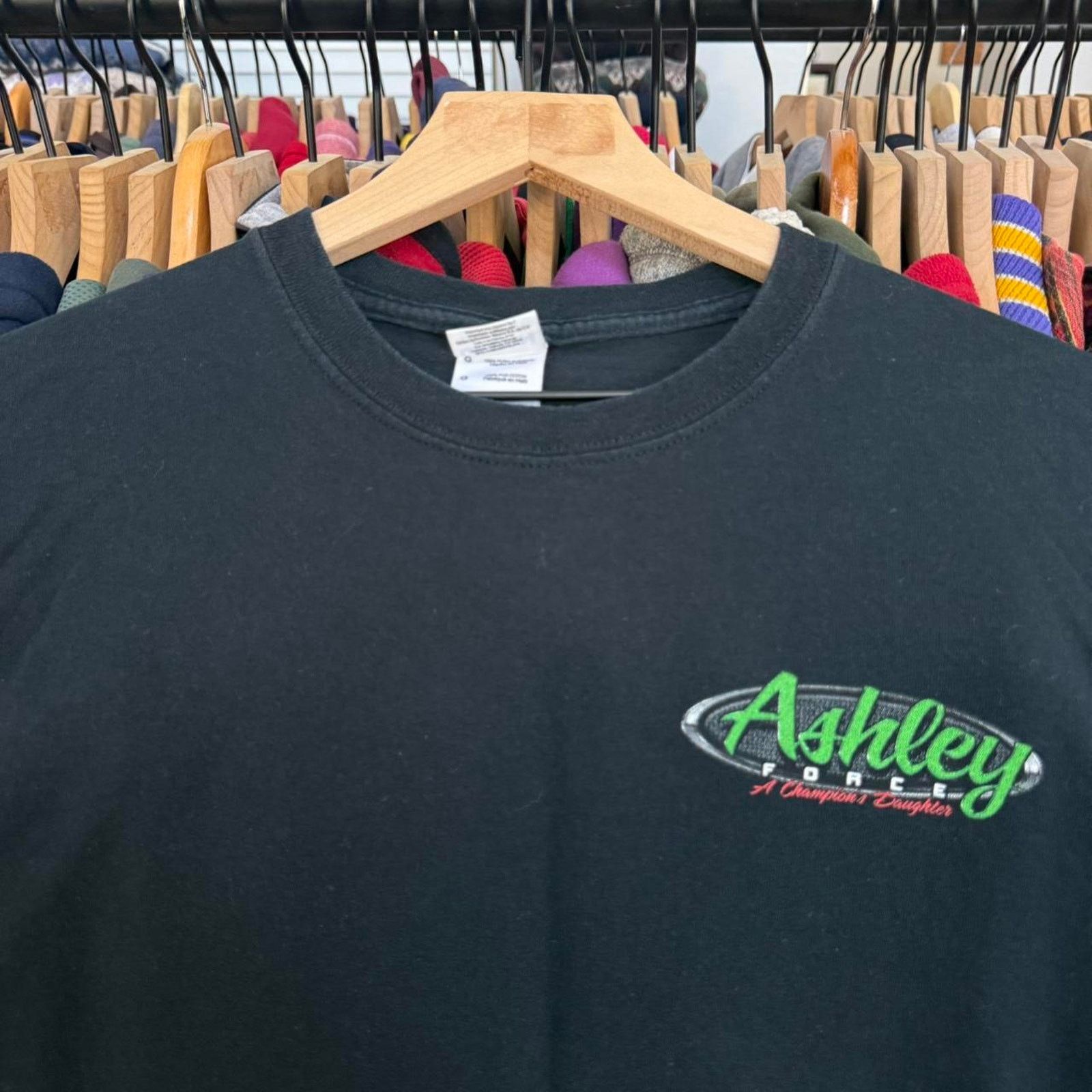 Other Vintage Y2K Ashley Force Racing Tee Black Size US L / EU 52-54 / 3 - 5 Thumbnail