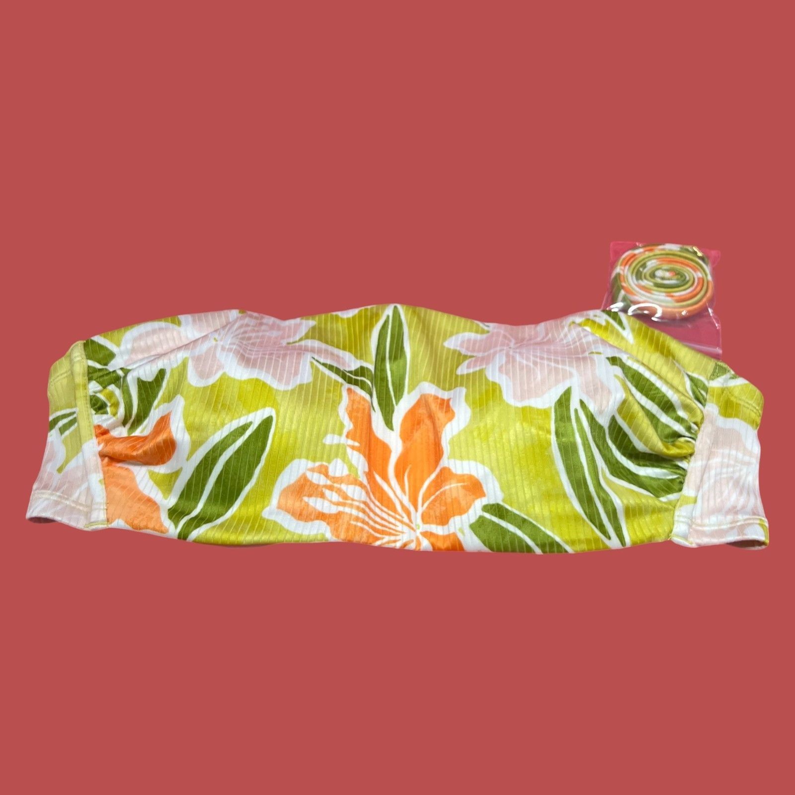 Other Shade & Shore - Women's Ribbed Hidden Underwire Bandeau Biki Size ONE SIZE - 5 Thumbnail