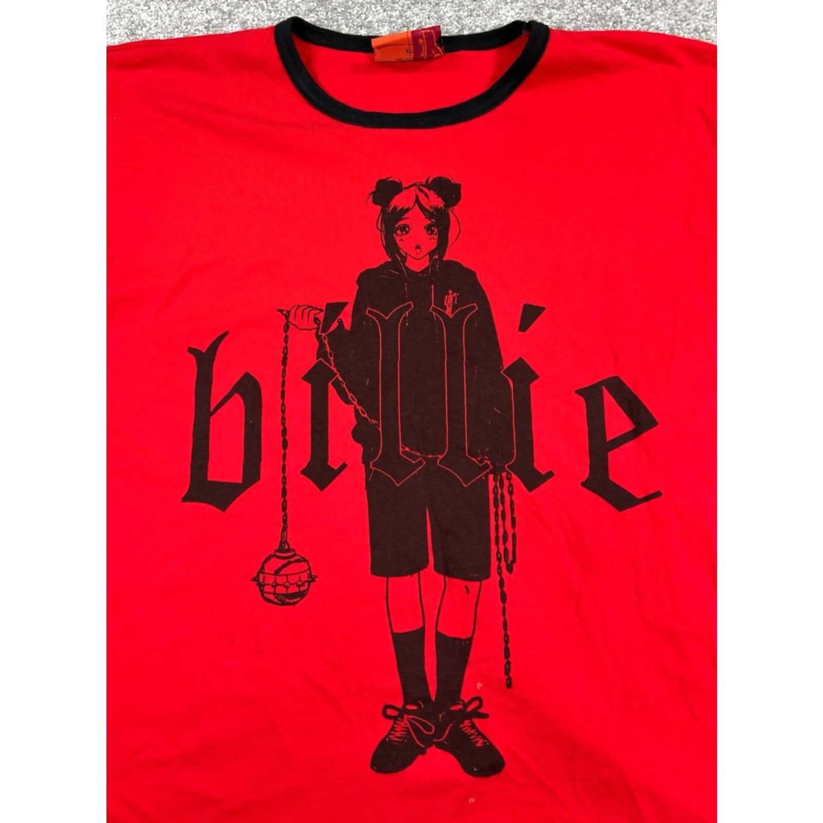 Vintage Billie Eilish Shirt Mens XL Red Cotton Crew Neck Short Sleeve T-Shirt Music 2010s Boys Mens Size US XL / EU 56 / 4 - 2 Thumbnail