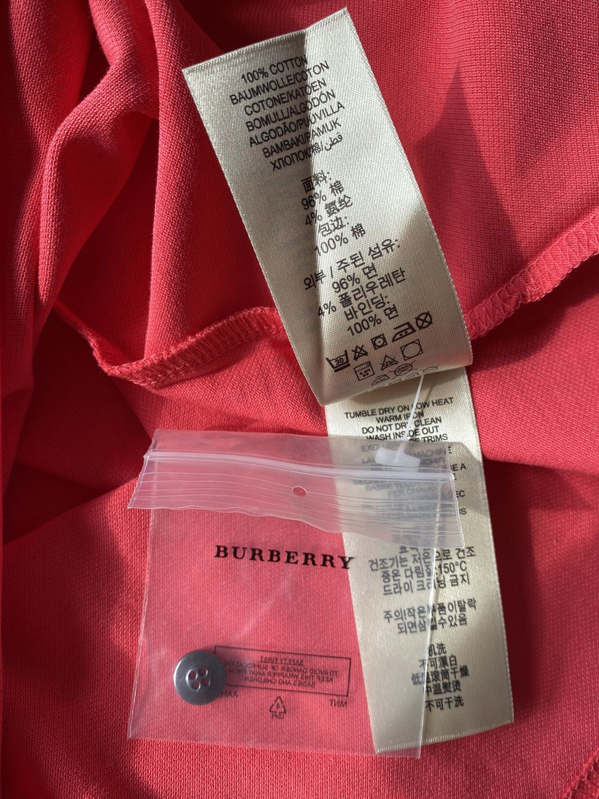 Burberry Burberry New Pink Polo With Metal Logo Size XS / US 0-2 / IT 36-38 - 8 Thumbnail