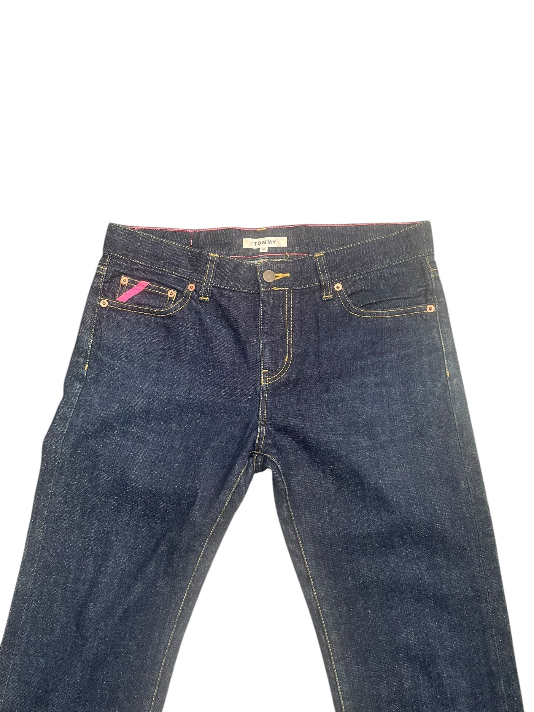 Designer Tommy Custom Painted Denim Size 33" - 2 Thumbnail