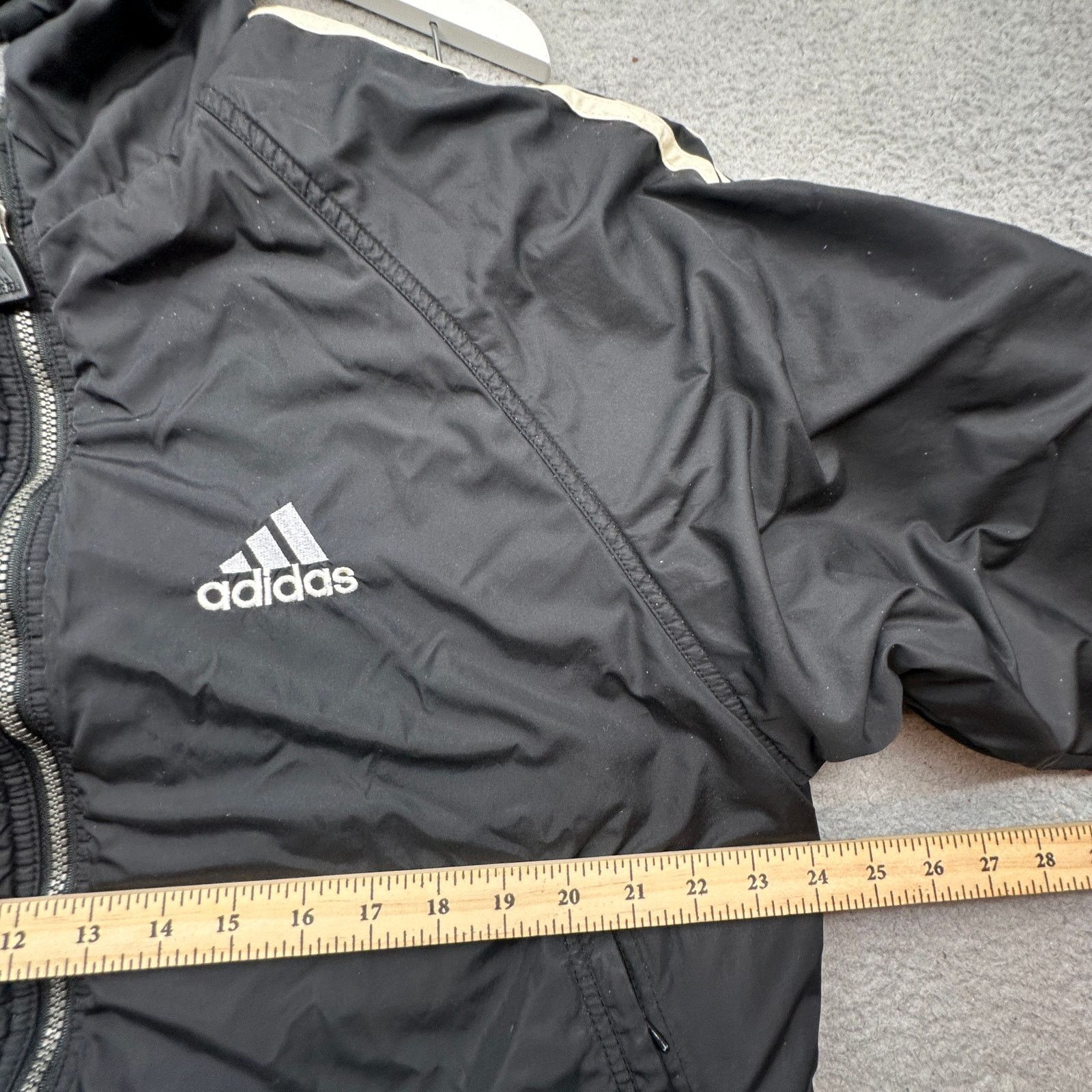 Adidas VTG 90s Adidas Reversible Nylon Jacket Hoodie Mens Medium Size US M / EU 48-50 / 2 - 6 Thumbnail