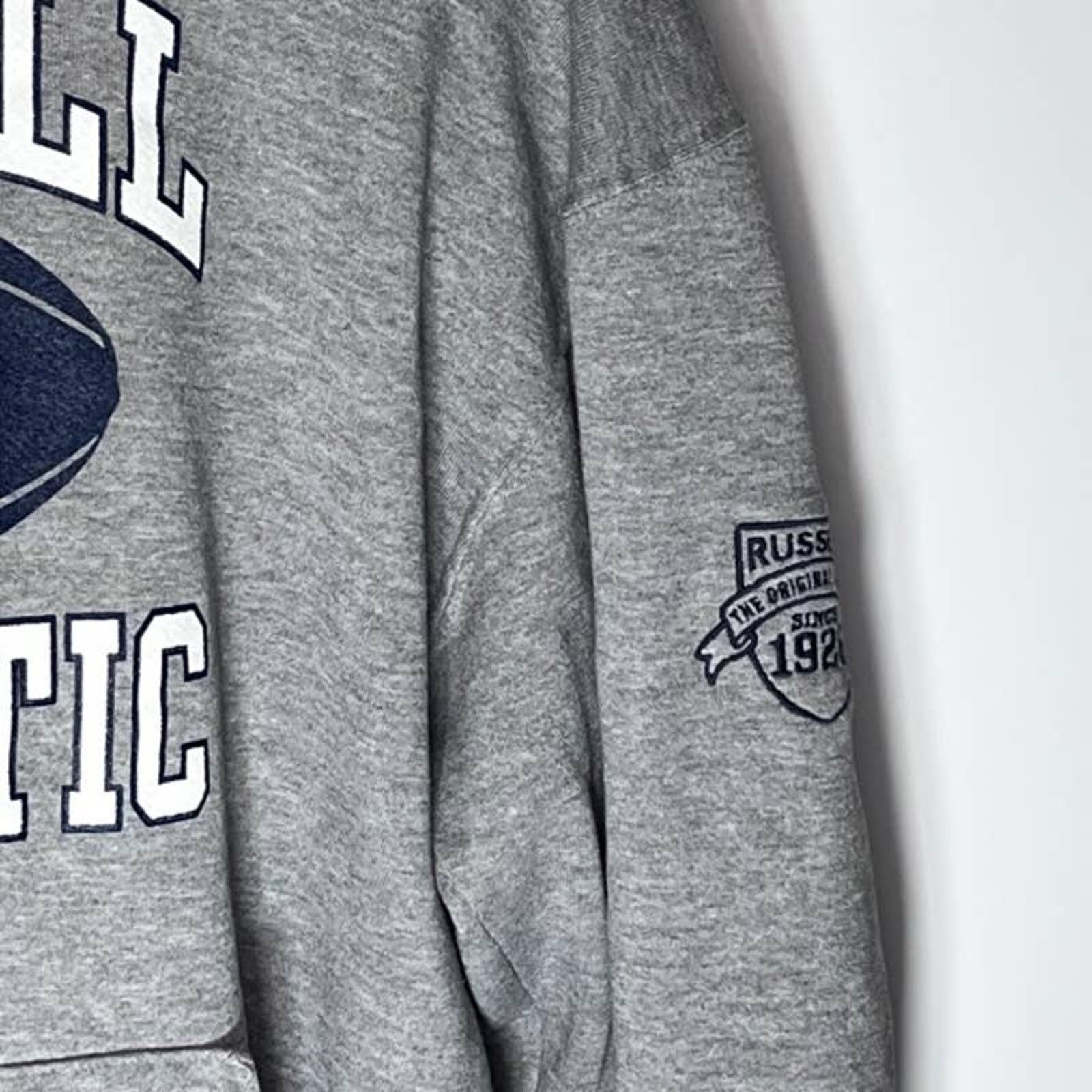 Russell Athletic 2000's Russell Athletic Spellout Pullover Hoodie Grey Medium Size US M / EU 48-50 / 2 - 5 Thumbnail