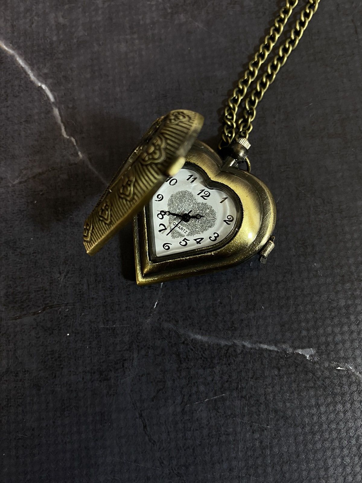 Jewelry × Vintage Vintage Heart-Shaped Pocket Watch Japanese Brand Size ONE SIZE - 4 Thumbnail