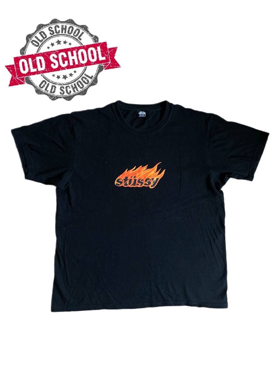 Stussy × Vintage Stussy tee fire logo Size US M / EU 48-50 / 2 - 1 Thumbnail
