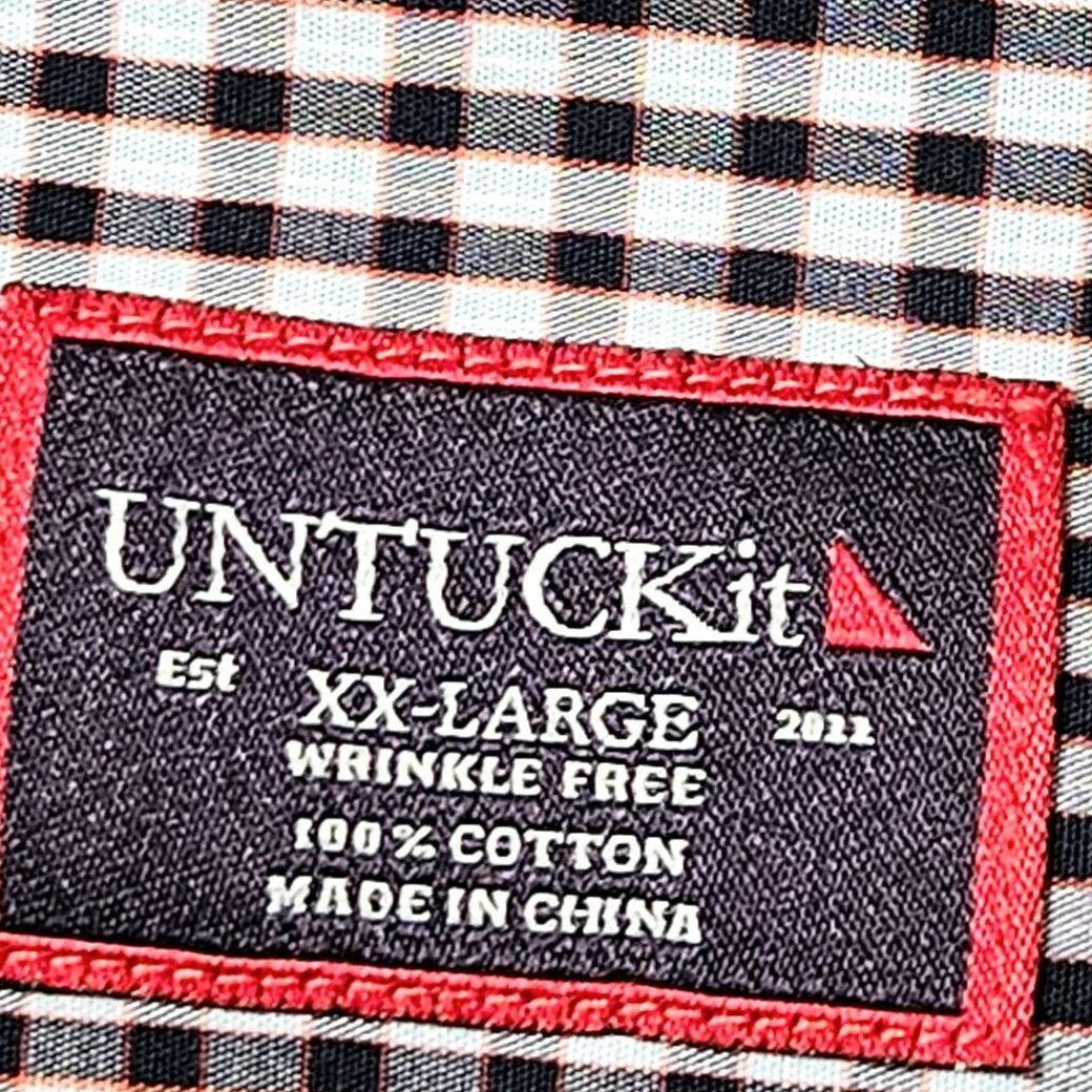 UNTUCKit UNTUCKit Pio Cesare Blue Check Long Sleeve Button Up Shirt Mens 2XL Wrinkle Free Size US XXL / EU 58 / 5 - 3 Thumbnail