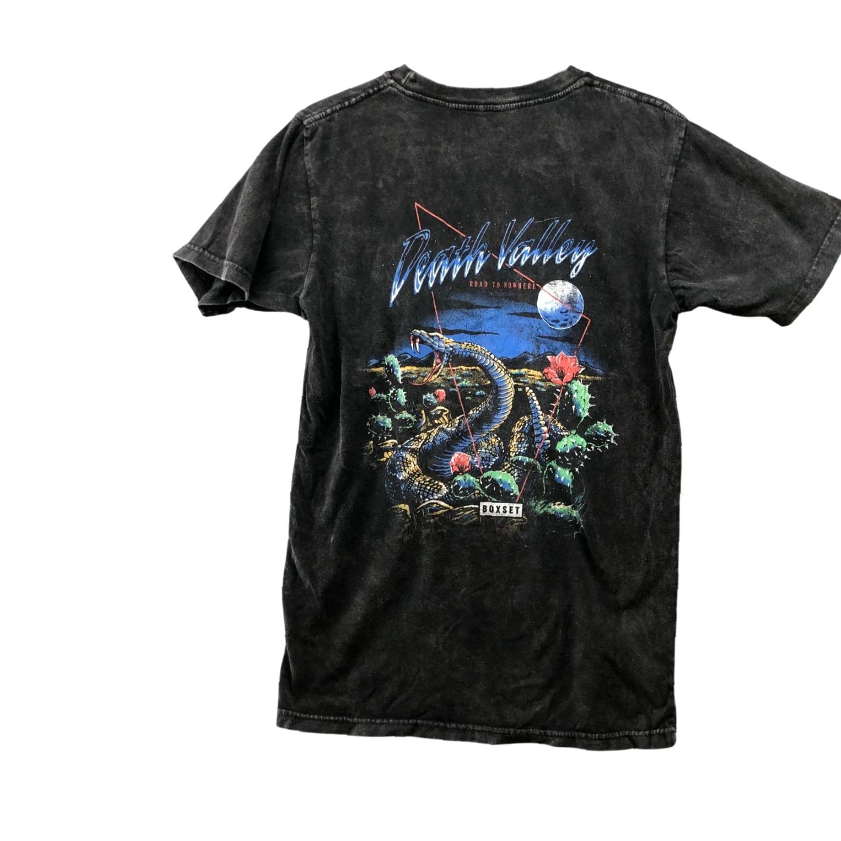 Vintage VINTAGE Boxset Death Valley T Shirt Mens S Black Desert Road To Nowhere Graphic Print Cotton Short Sleeve Crew Neck Size US S / EU 44-46 / 1 - 2 Thumbnail