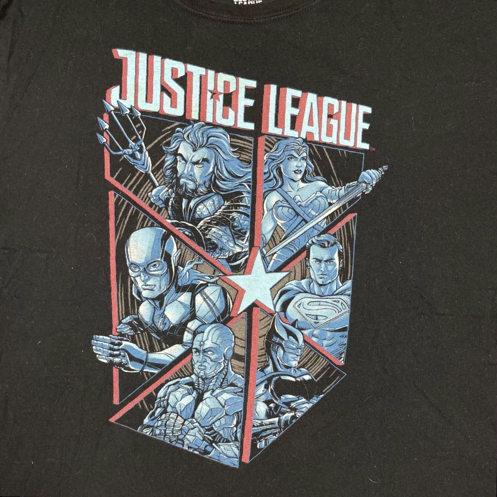 Vintage Justice League Men's Shirt XL Black Short Sleeve Crew Neck Funko DC Comics Size US XL / EU 56 / 4 - 3 Thumbnail