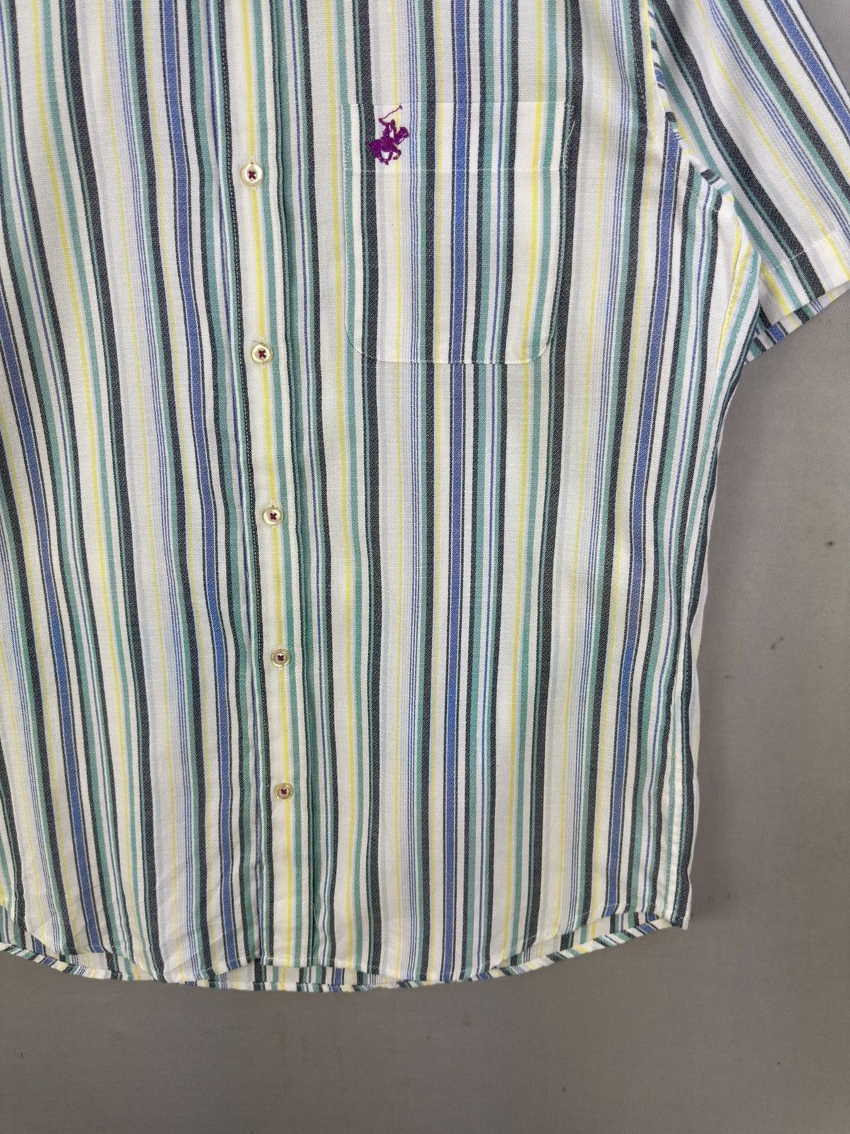 Beverly Hills Polo Club Beverly Hills Polo Club BHPC Stripe Multicolor Flannel Shirt Size US L / EU 52-54 / 3 - 3 Thumbnail
