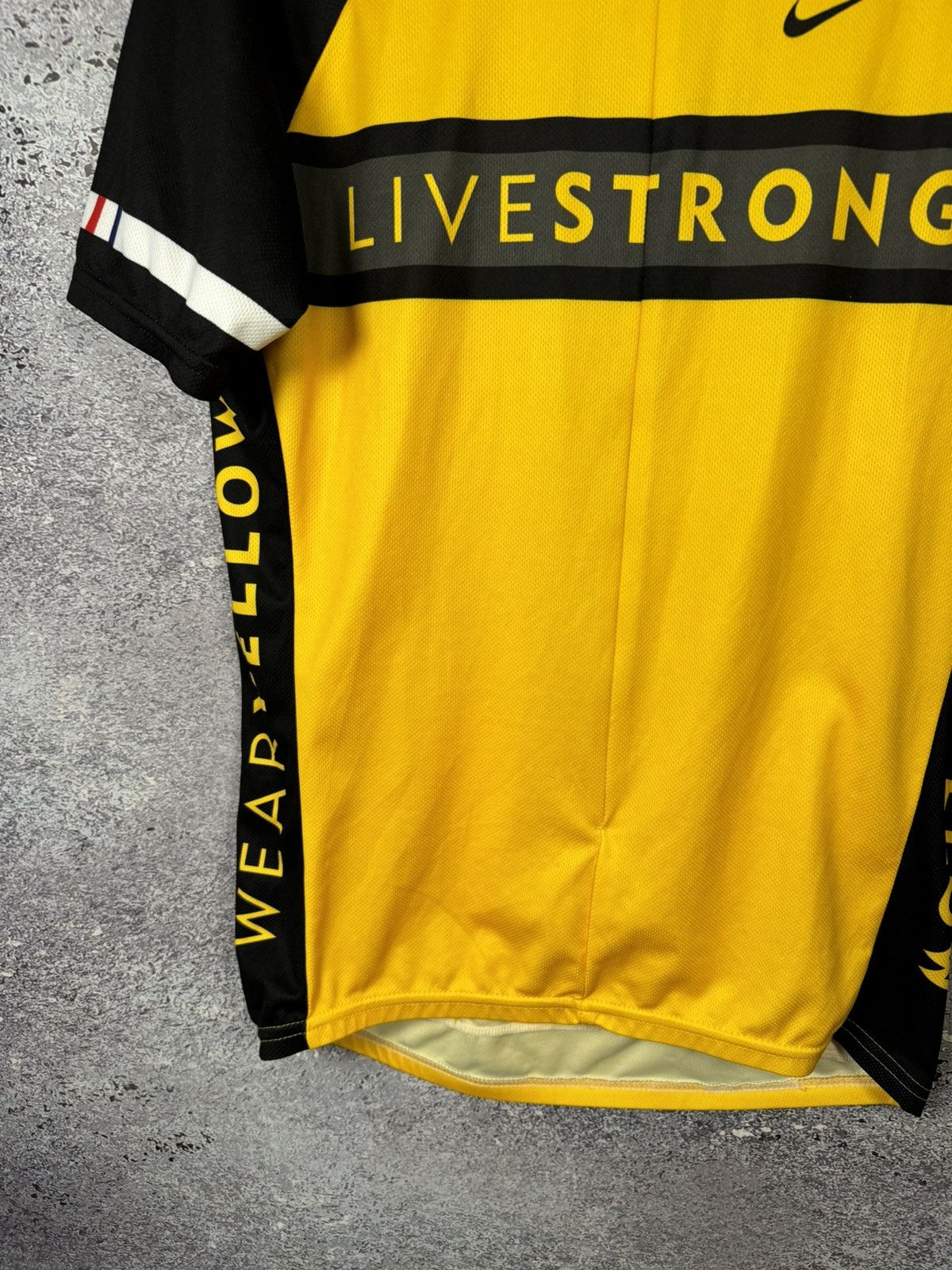 Bicycle × Nike × Vintage NIKE LIVESTRONG Cycling Jersey 3/4 Zip Mens XL Made in USA Size US XL / EU 56 / 4 - 4 Thumbnail