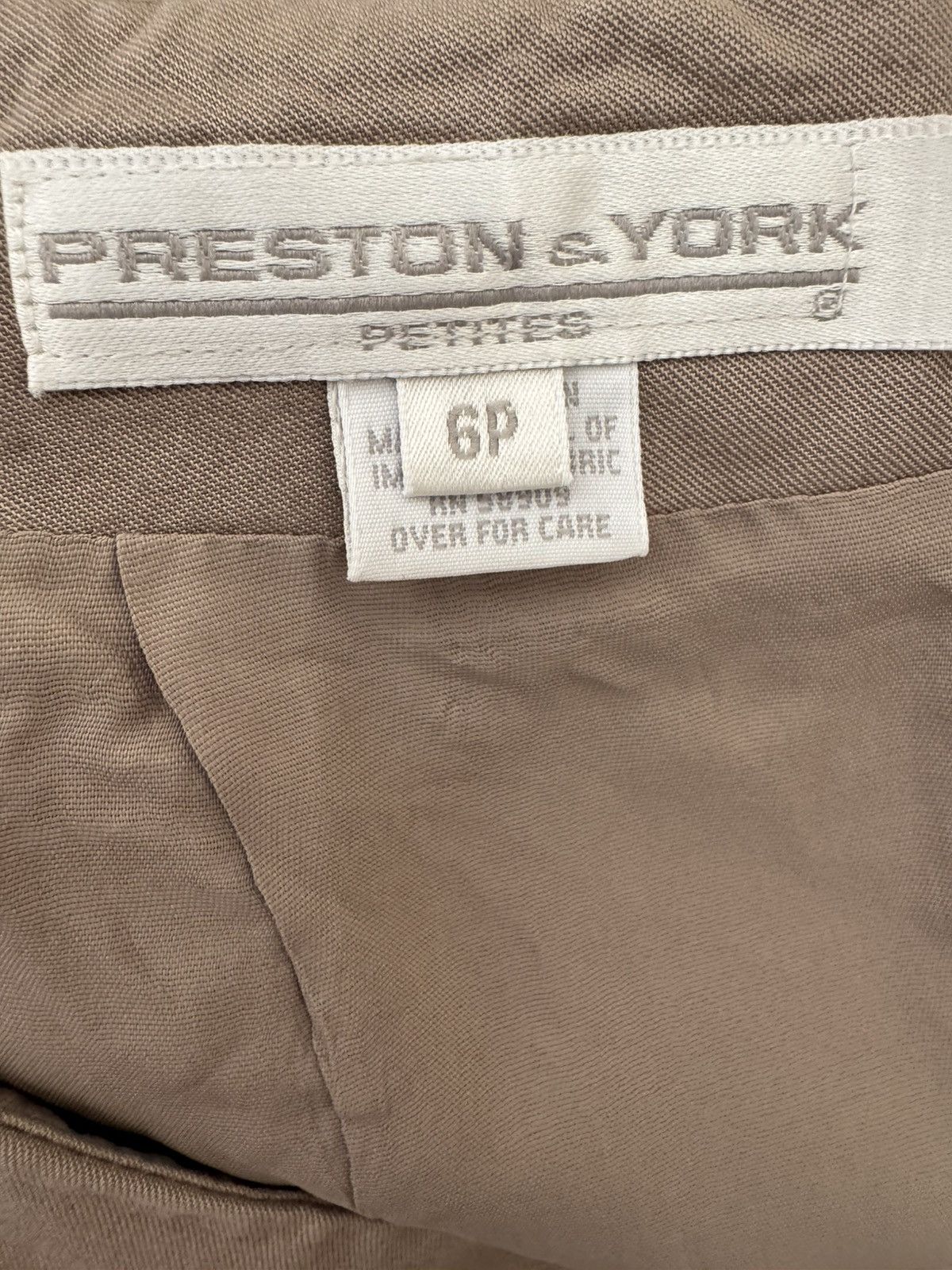Preston & York Preston & York 6 petite tan taupe Vintage 90s skirt Size 28" / US 6 / IT 42 - 4 Thumbnail