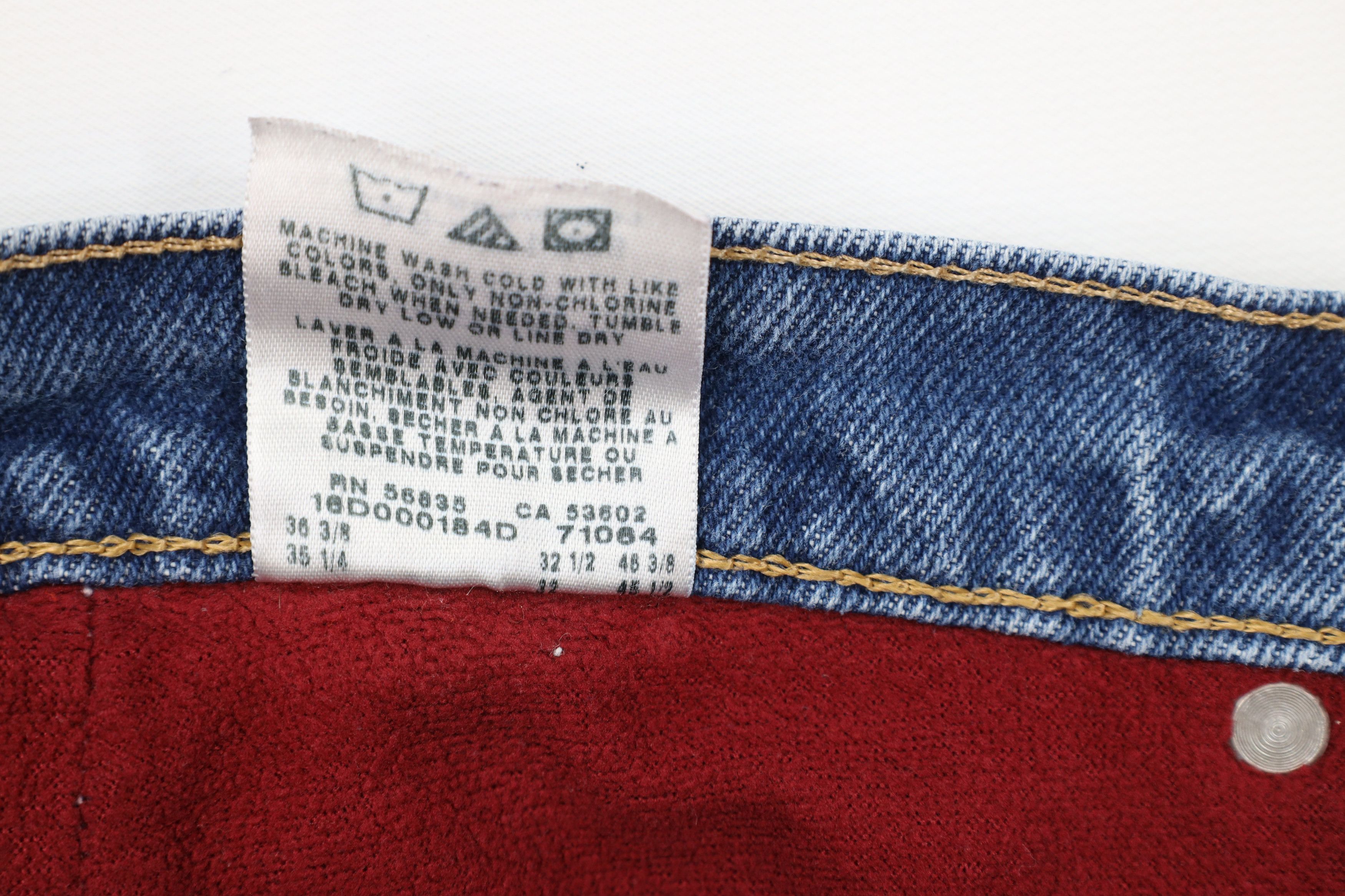 Cabelas × Vintage Vintage Cabelas Fleece Lined Heavyweight Denim Jeans Blue Size US 34 / EU 50 - 11 Thumbnail