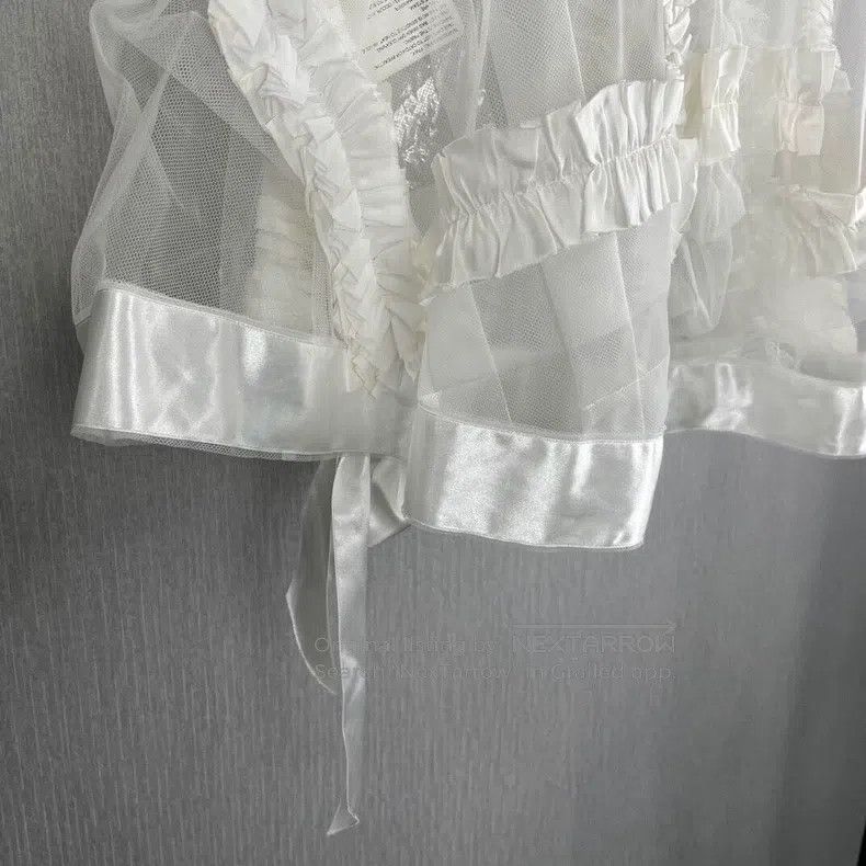 Comme des Garcons Comme Des Garcons White Lace Shawl Capelet Size M / US 6-8 / IT 42-44 - 8 Thumbnail