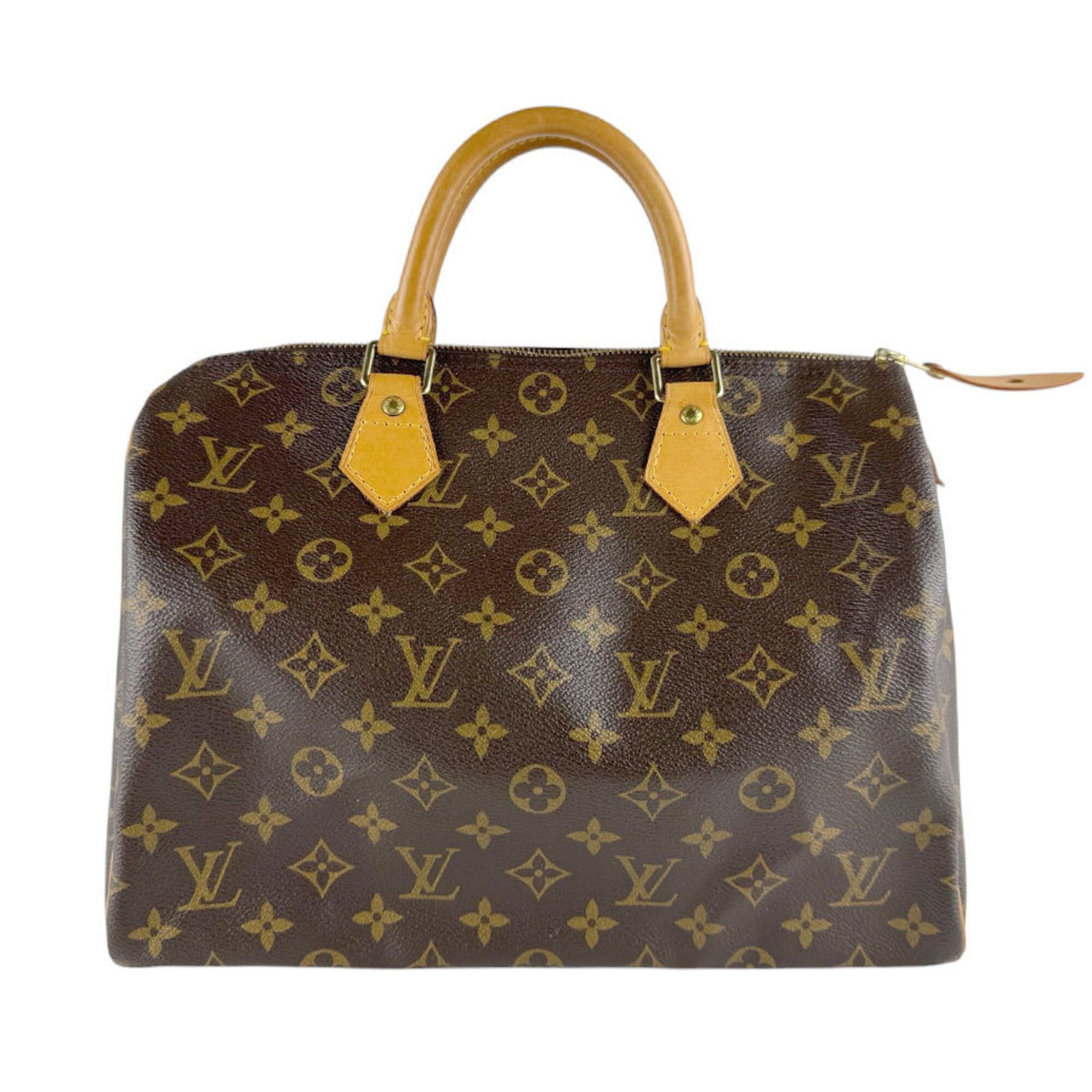 Louis Vuitton Louis Vuitton Monogram Speedy 30 Handbag, Canvas, Brown, Women's, M41526 z9538 Size ONE SIZE - 1 Thumbnail