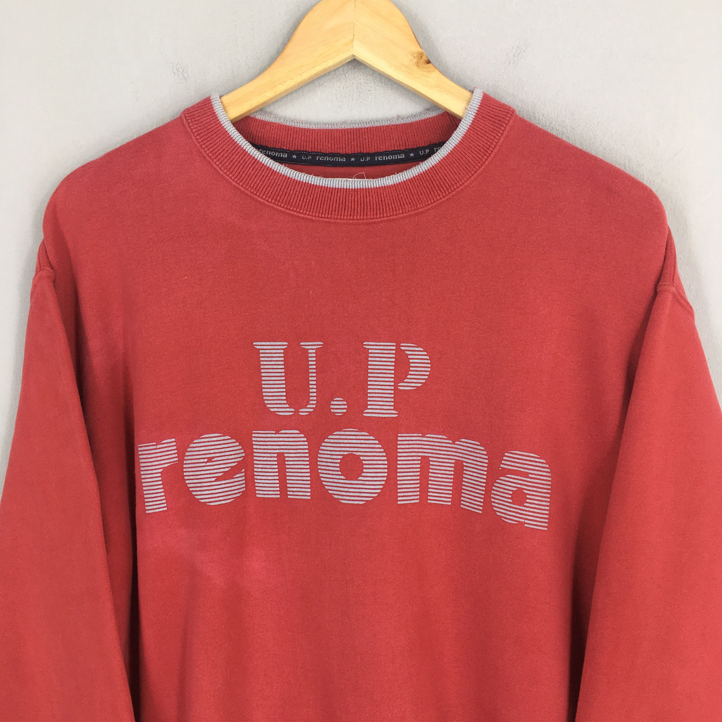 Designer Vintage Up Renoma Sports Red Jumper Medium Size US M / EU 48-50 / 2 - 2 Thumbnail