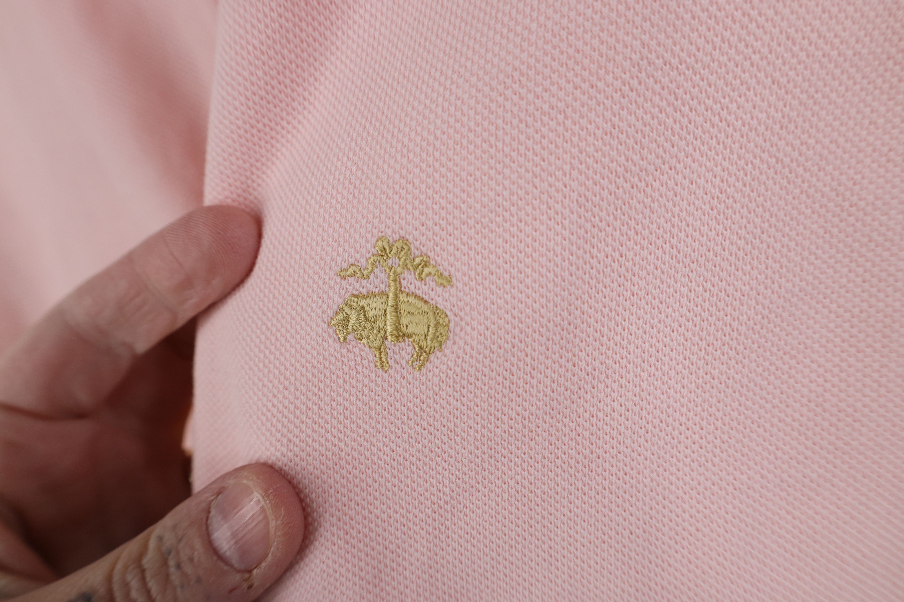 Brooks Brothers Vintage Brooks Brothers Cotton Knit Collared Polo Shirt Pink Size US M / EU 48-50 / 2 - 4 Thumbnail