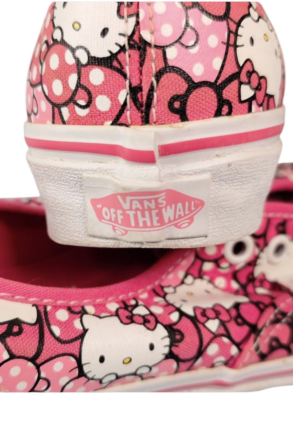 Vans Rare Limited Edition Vans x Hello Kitty Slip On Shoes Size US 7 / IT 37 - 5 Thumbnail