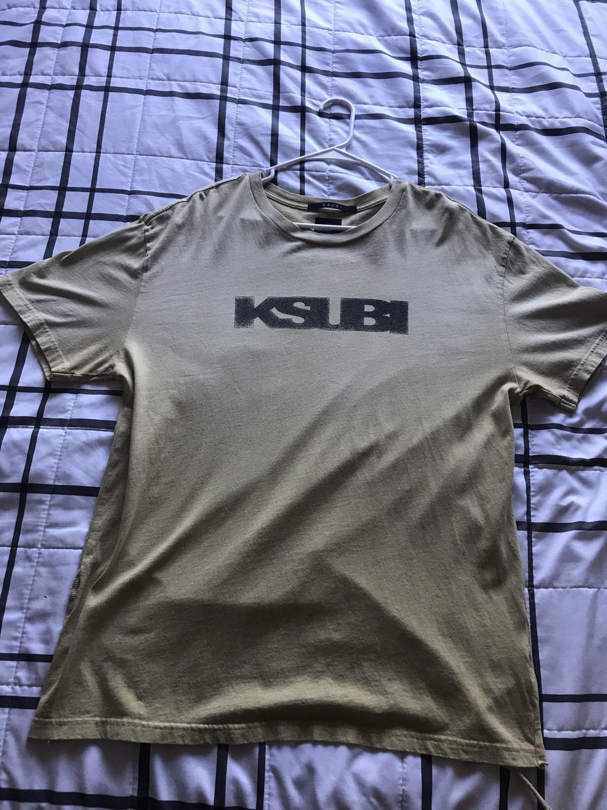 Ksubi Khaki Cream Vintage Ksubi T-Shirt Size US S / EU 44-46 / 1 - 1 Thumbnail