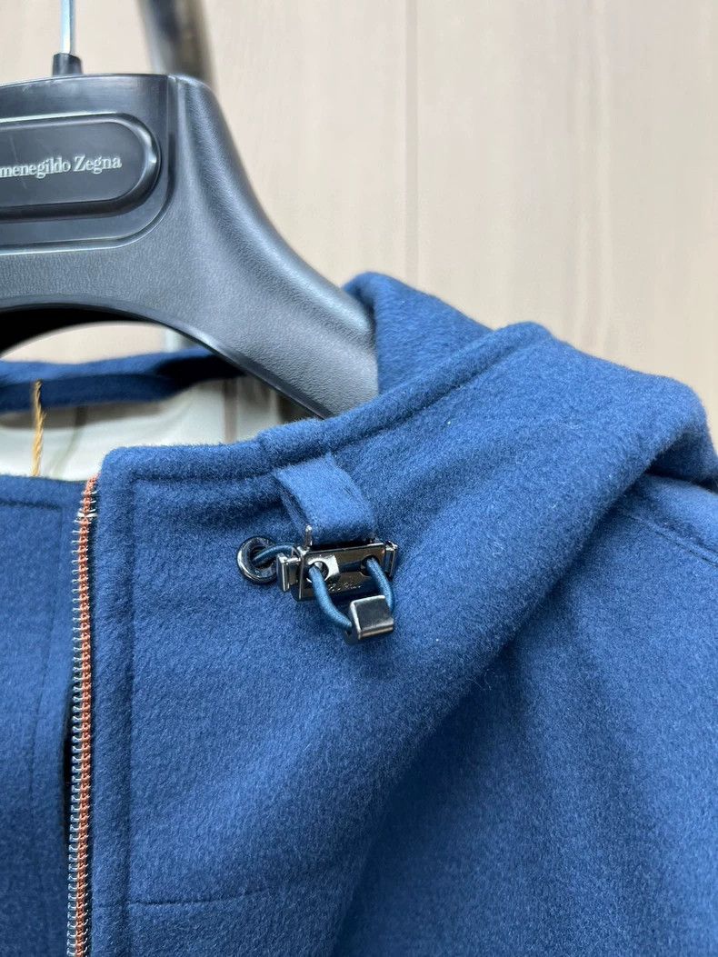 Loro Piana LORO PIANA Cashmere, woolen overcoat with hood Size XL / US 12-14 / IT 48-50 - 4 Thumbnail