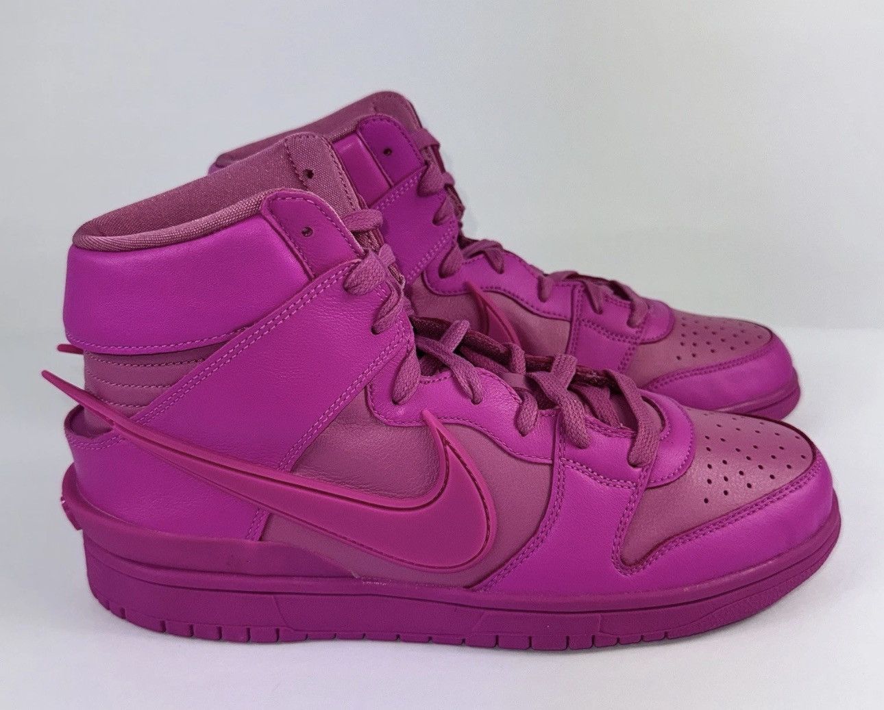 Ambush Design × Nike NIKE DUNK HI AMBUSH ACTIVE FUCHSIA SNEAKERS Size US 10 / EU 43 - 1 Thumbnail