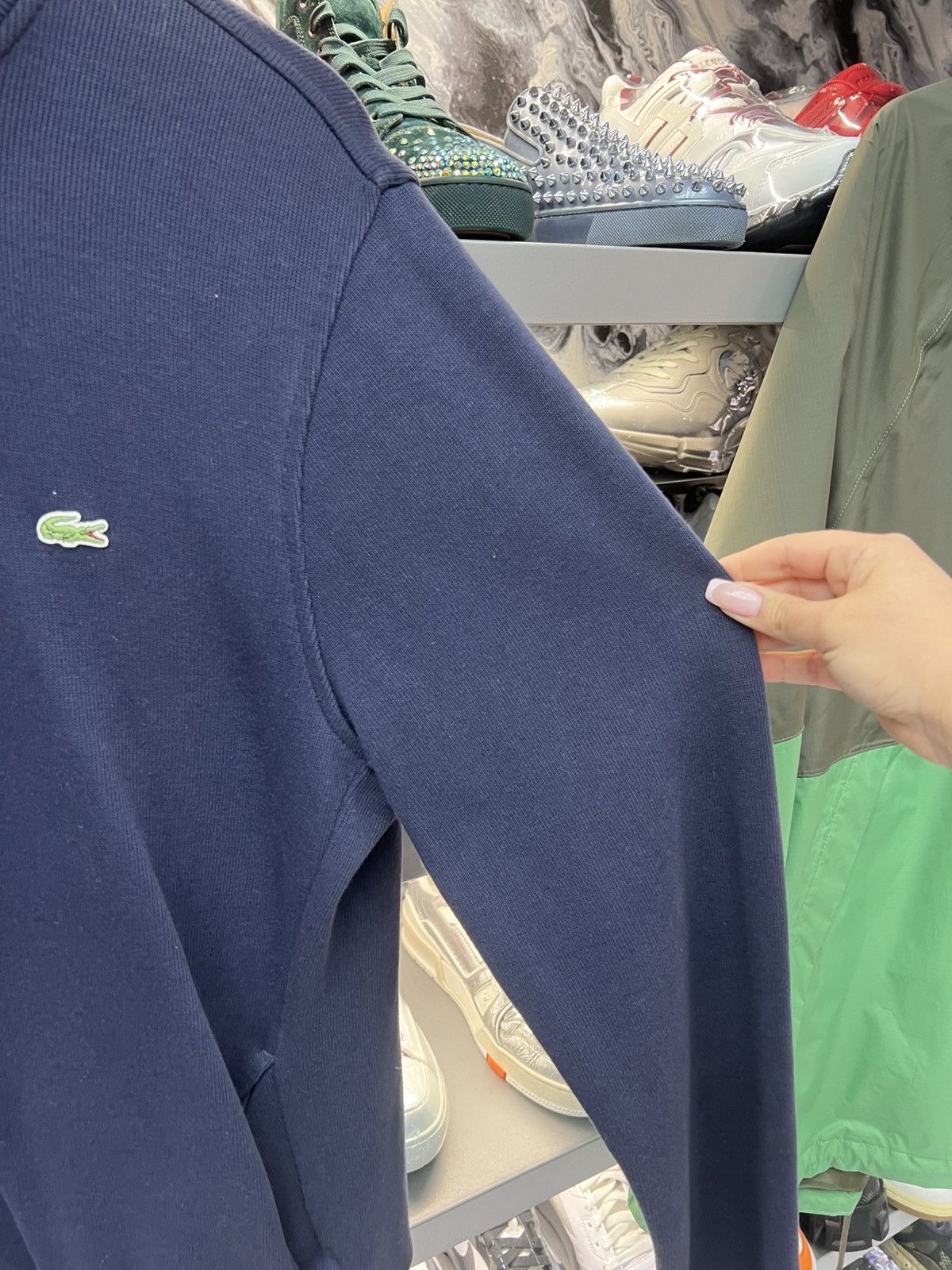 Lacoste Lacoste Blue Quater Zip Sweatshirt Size US L / EU 52-54 / 3 - 7 Thumbnail