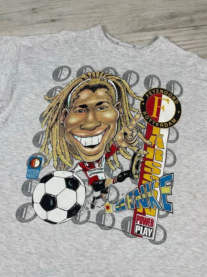 Vintage Vintage Feyenoord Rotterdam T Shirt 90s Soccer Football Size US XL / EU 56 / 4 - 3 Thumbnail