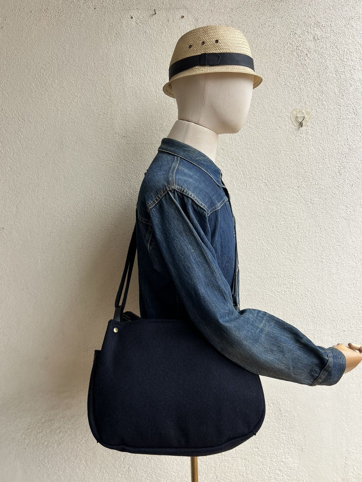 Other Jack Gomme France Wool Leather Bag Size ONE SIZE - 2 Thumbnail