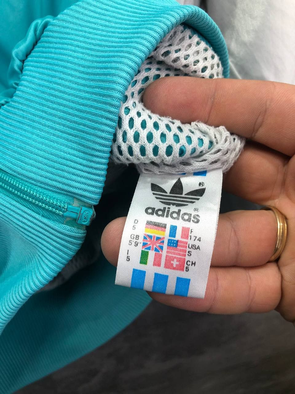 Vintage Vintage Mens Adidas Olympic 90s Track Jacket stripes rare Size US S / EU 44-46 / 1 - 10 Thumbnail