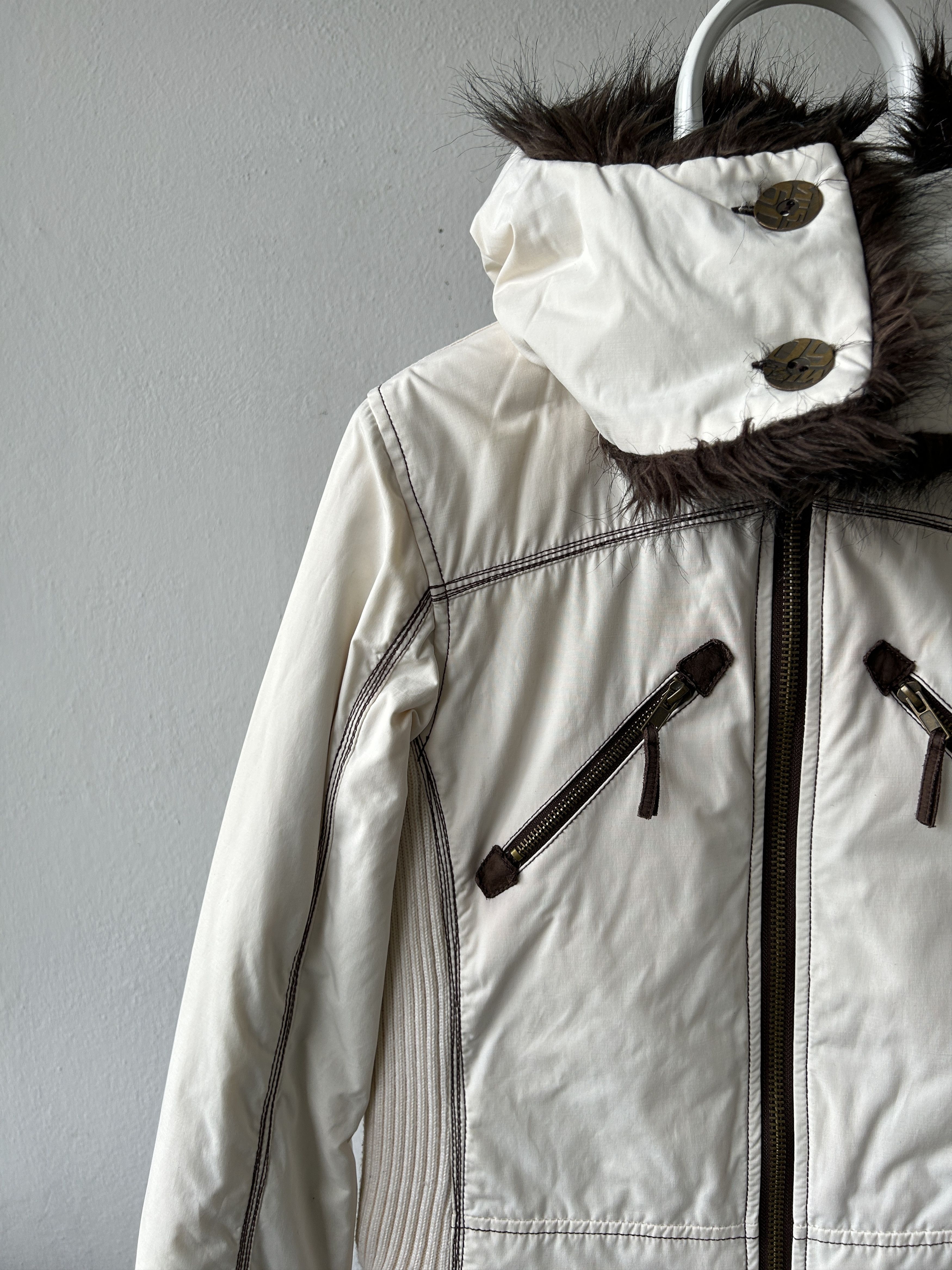 Miss Sixty Archive y2k Miss Sixty faux fur lined hooded bomber Size XL / US 12-14 / IT 48-50 - 7 Thumbnail