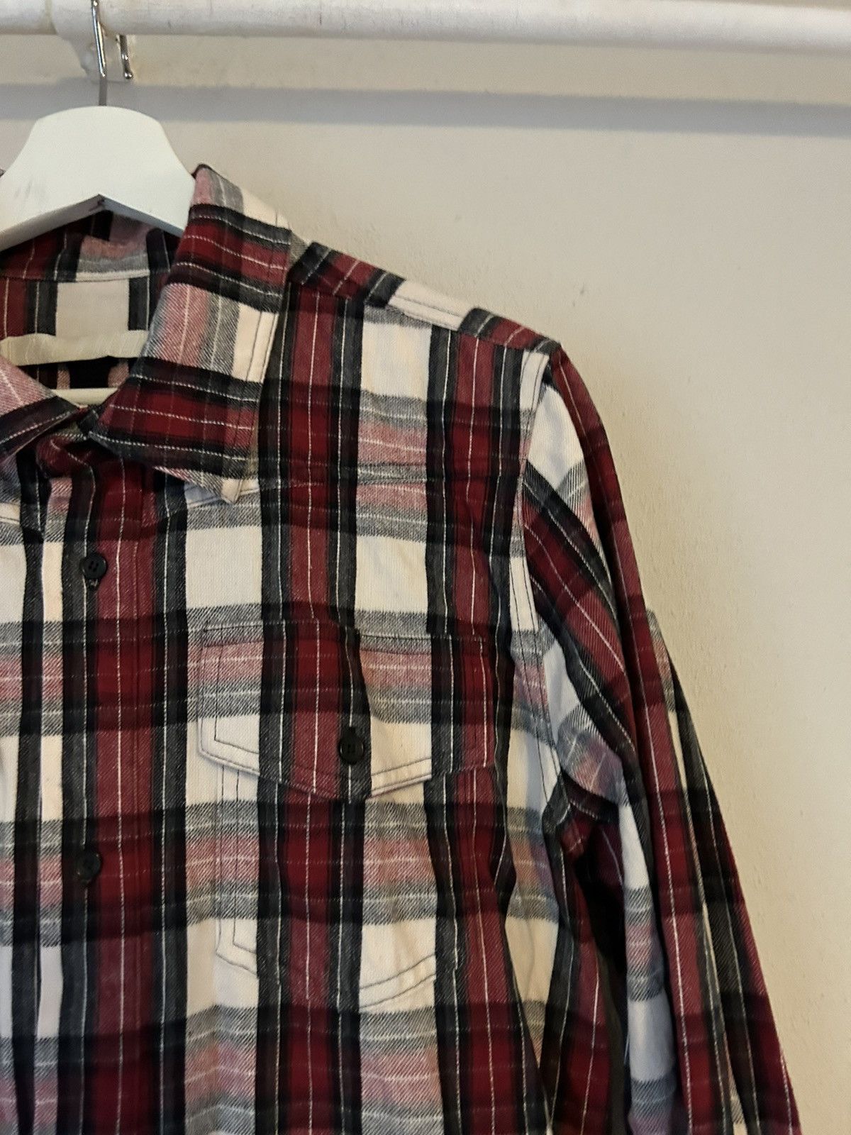 Off-White Flannel Shirt Diagonal Backprint Size US S / EU 44-46 / 1 - 5 Thumbnail