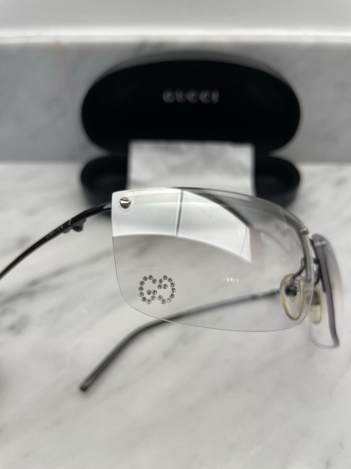 Gucci Gucci gg2653 strass 🔥 sunglasses with crystal logo rhineston Size ONE SIZE - 4 Thumbnail
