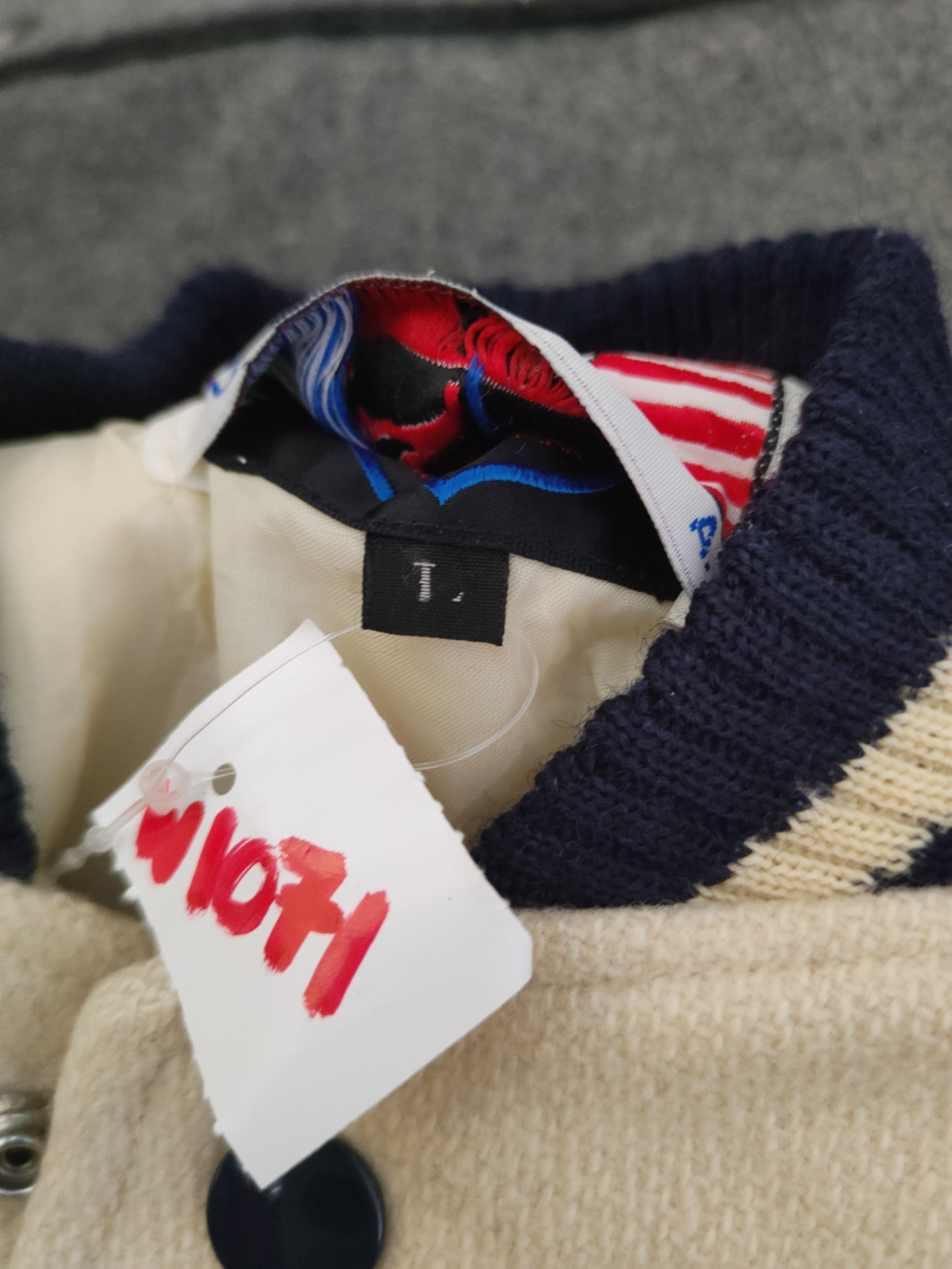 Japanese Brand Danny First Navy Cream Varsity Jackets #W1071 Size US S / EU 44-46 / 1 - 4 Thumbnail