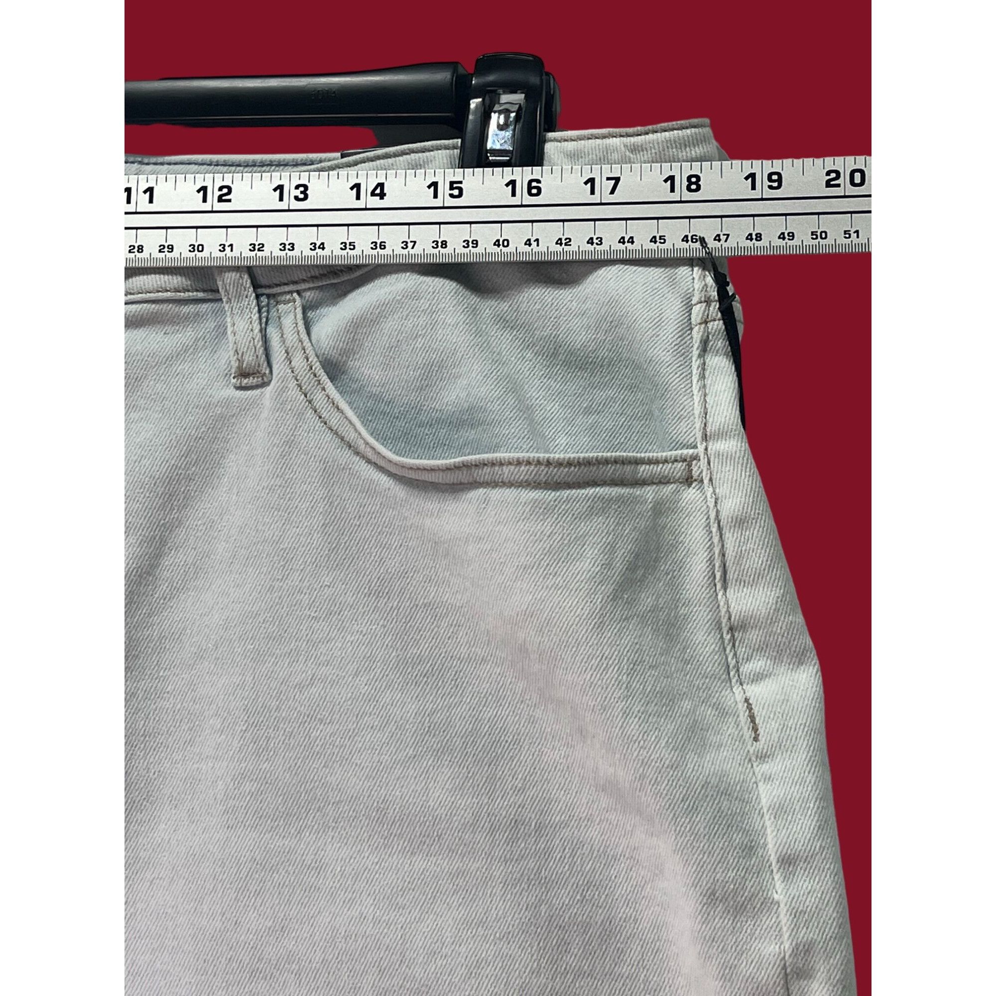 Other Ava & Viv - Women's High-Rise Denim Shorts - Slim Fit - Ligh Size 37" - 4 Thumbnail