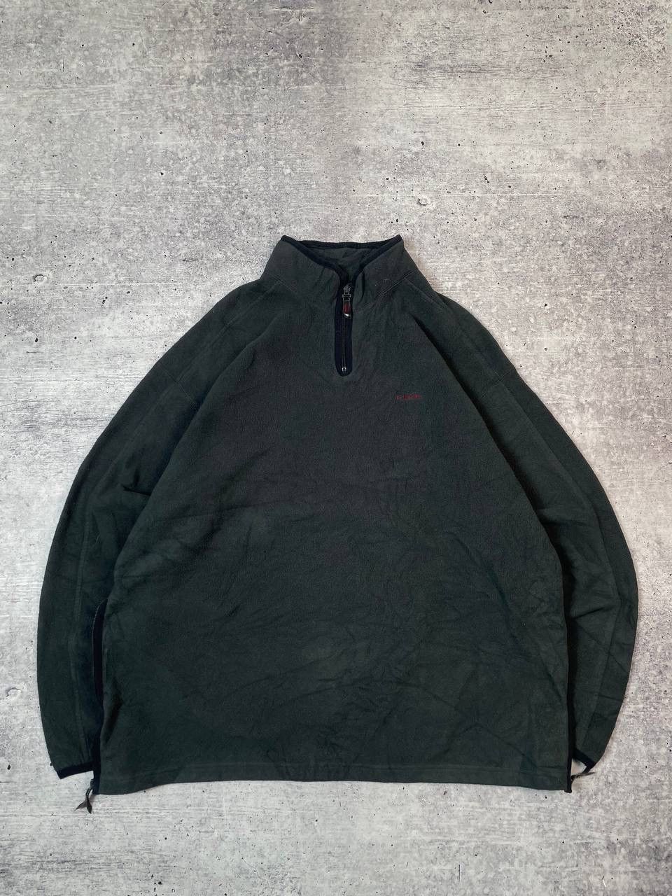 Nike Vintage 00s Nike Logo Half Zip Fleece Jacket Y2K Size US XL / EU 56 / 4 - 1 Thumbnail