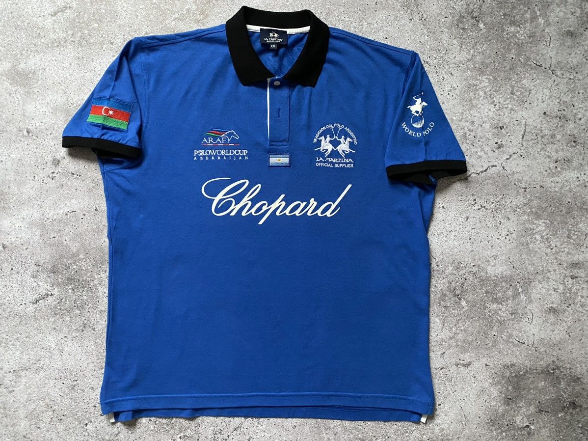 La Martina × Vintage 🇦🇿Vintage La Martina Polo Team T- Shirt World Cup Azerbaijan Size US XXL / EU 58 / 5 - 2 Thumbnail