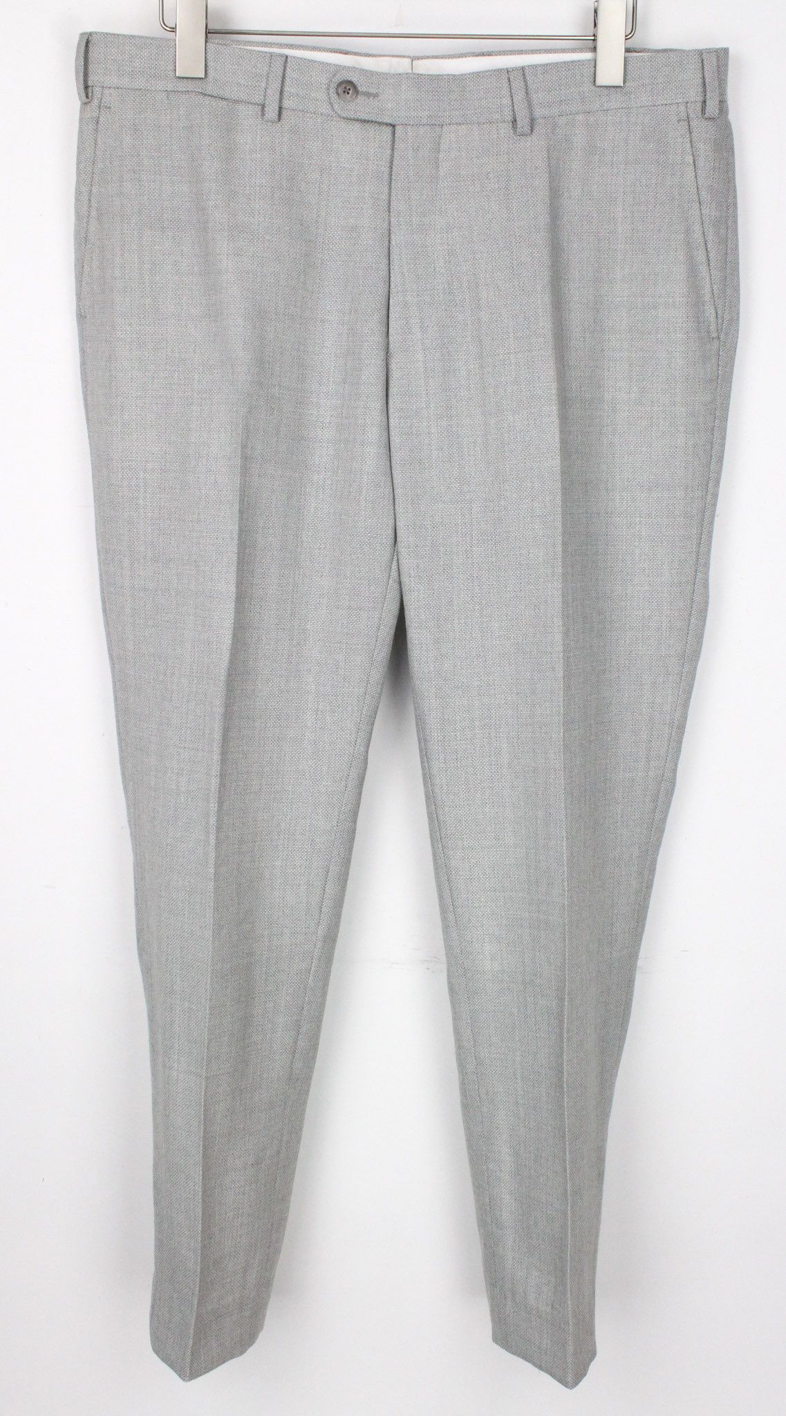 Suitsupply HAVANA JETTED UK44R Grey 2-Piece Slim Melange Wool 72262 Size 44R - 6 Thumbnail