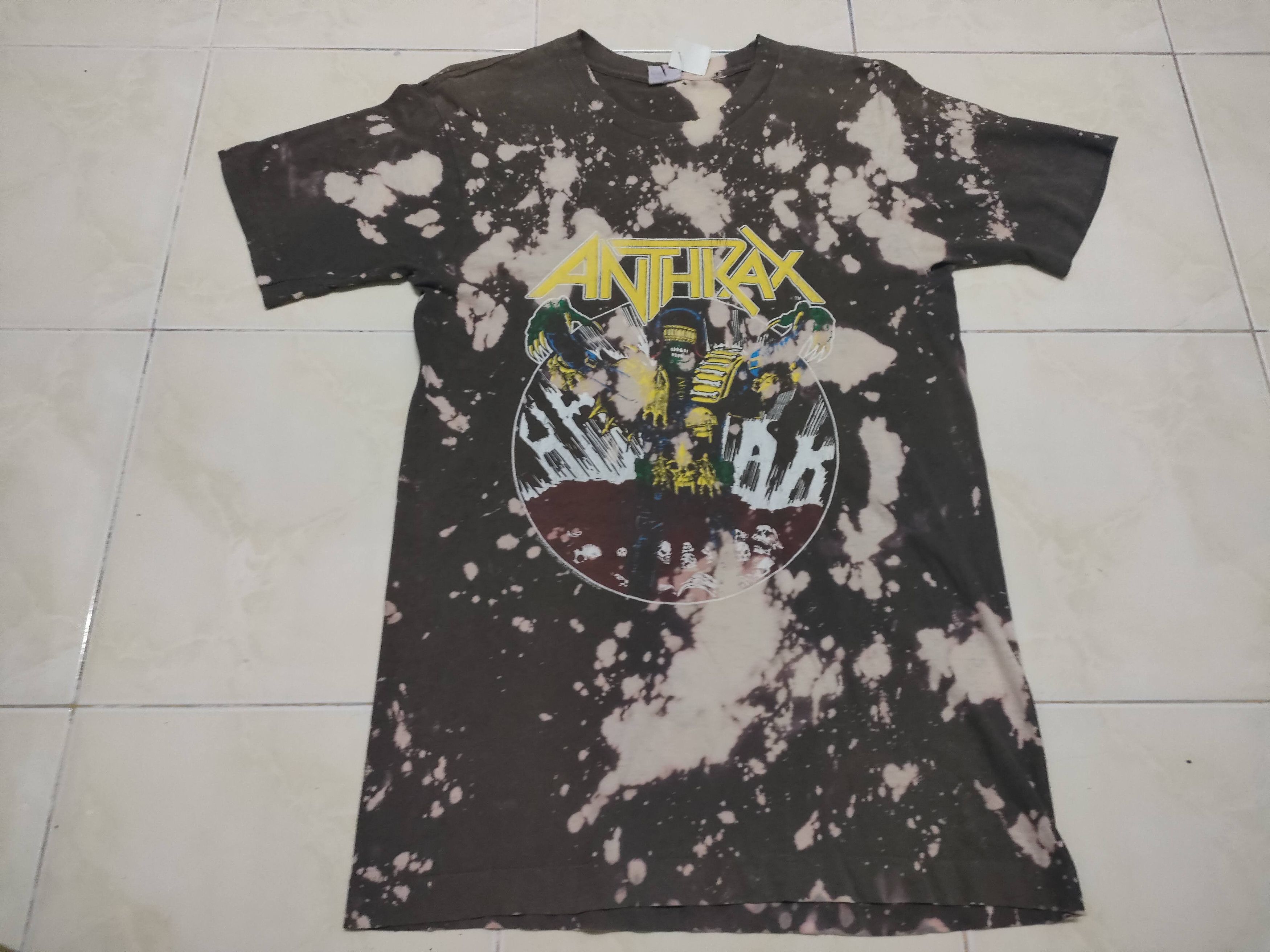 Band Tees × Vintage Vintage Anthrax Band Music Metal Rock Tee Size US L / EU 52-54 / 3 - 1 Thumbnail