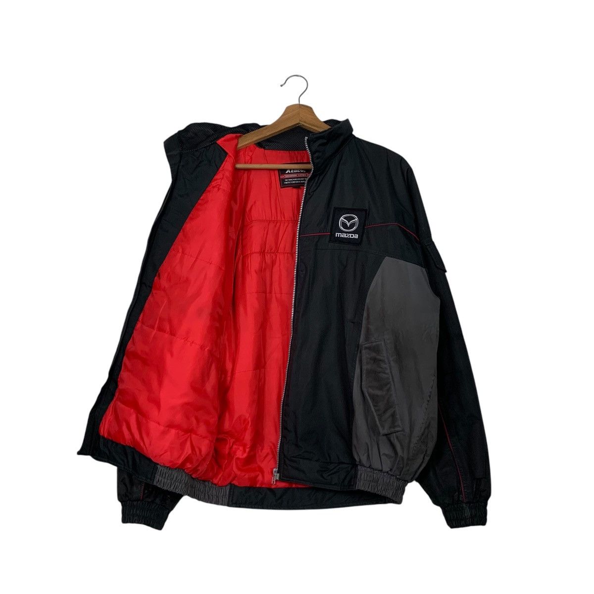 Japanese Brand MAZDA Big Logo Xebec Waterproof Jacket #2585-C117 Size US L / EU 52-54 / 3 - 12 Thumbnail