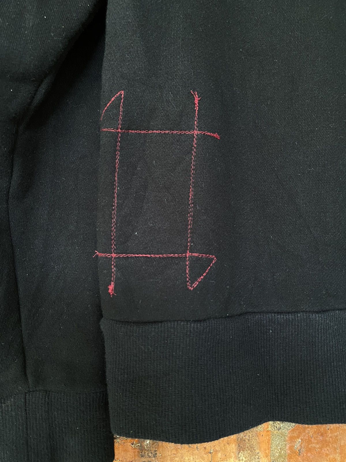 Japanese Brand Vtg Burn Out Japan loopwheel Dual Zipper Hoodie Size US M / EU 48-50 / 2 - 11 Thumbnail