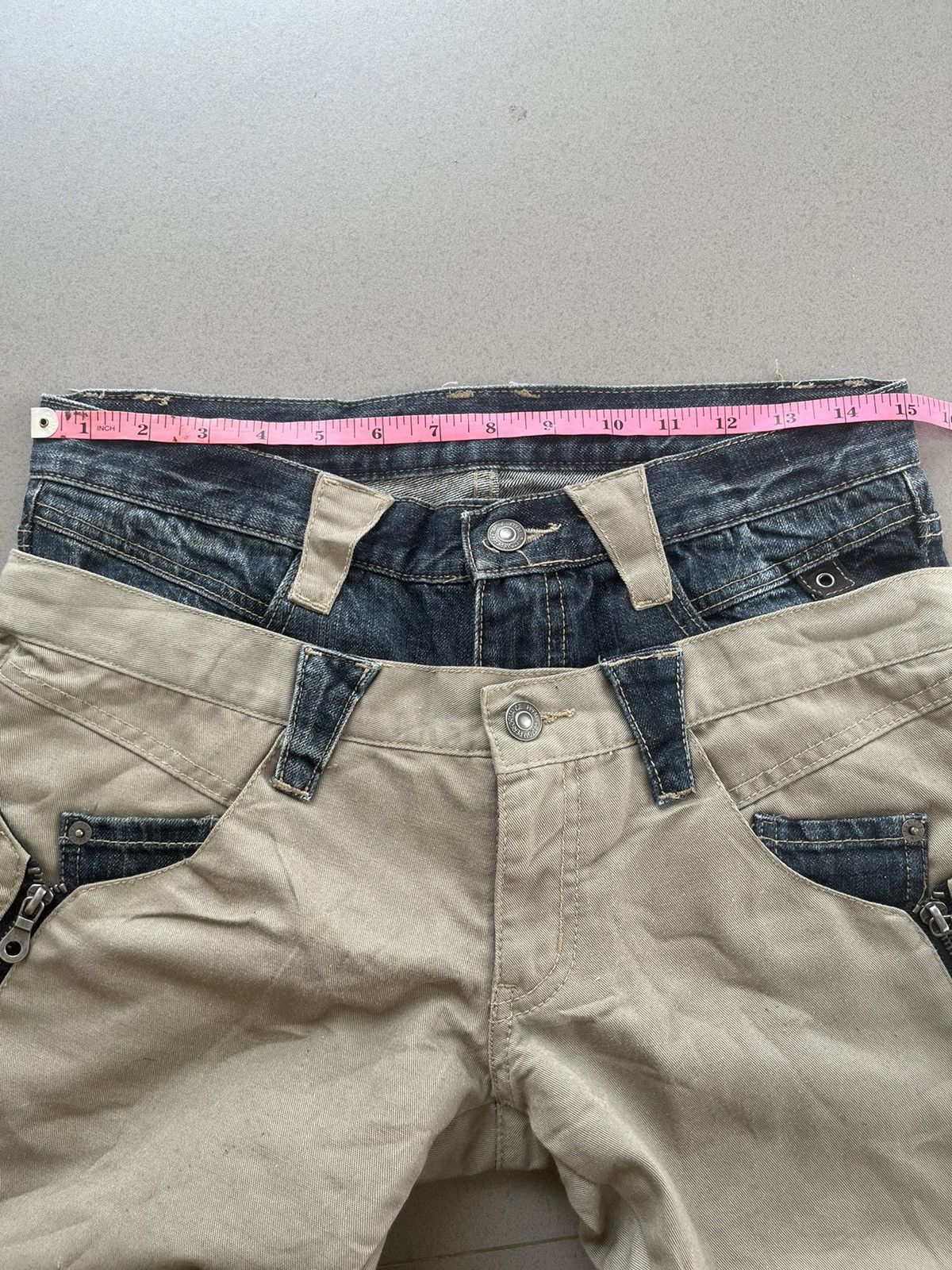 PPFM PPFM DOUBLE LAYER HYBRID DENIM SEDITIONARIES JAPANESE PUNK Size US 29 - 16 Thumbnail