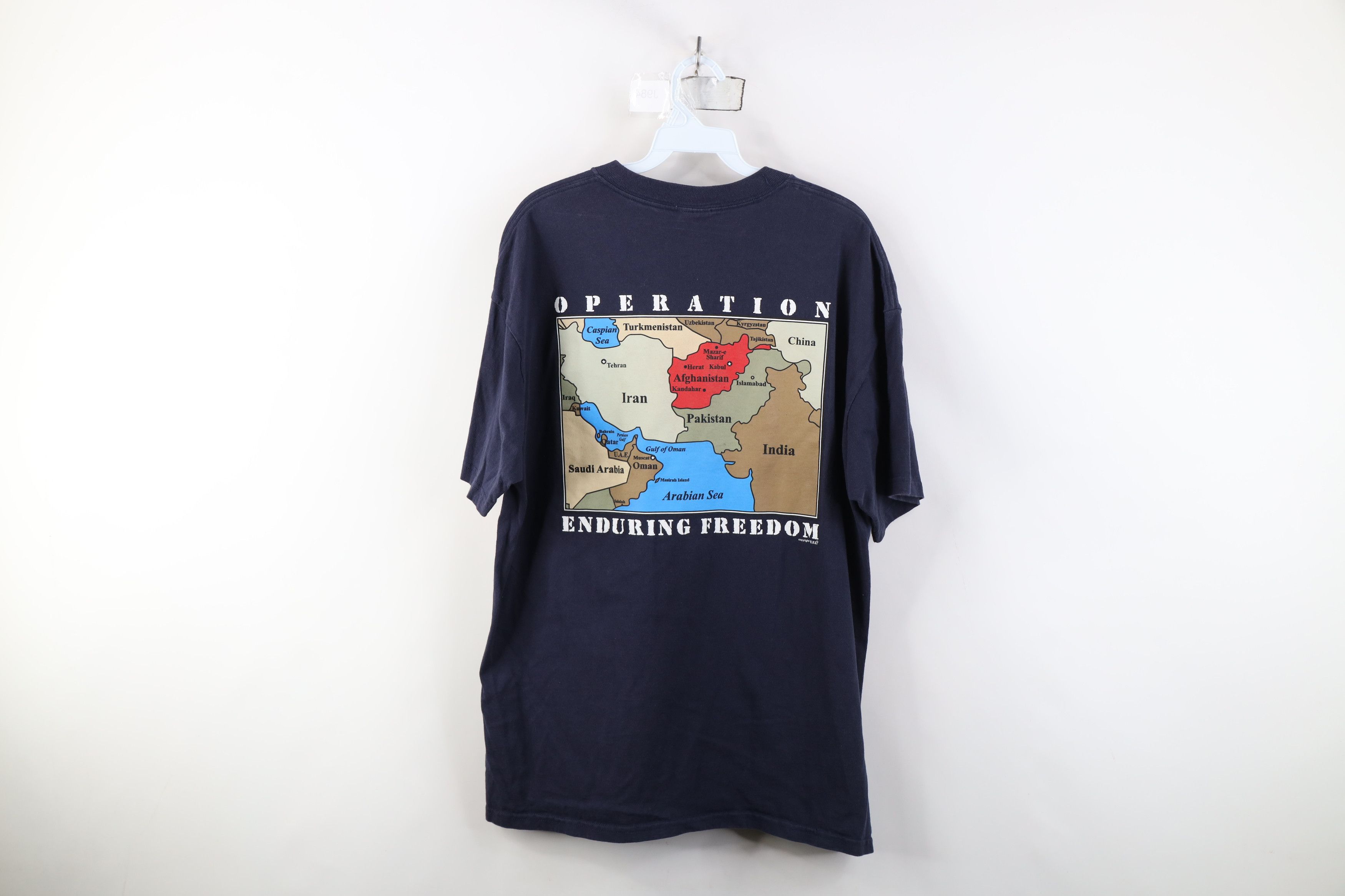 Vintage Vintage 90s Military Eagle Operation Enduring T-Shirt Size US XL / EU 56 / 4 - 13 Thumbnail