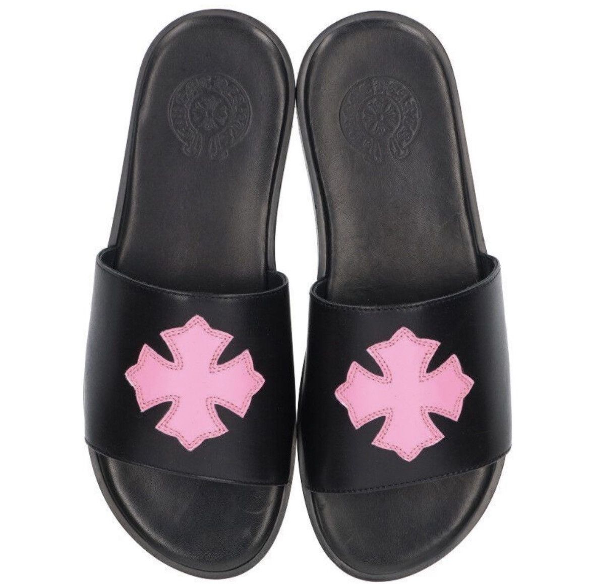 Chrome Hearts Chrome Hearts CH Slide Leather Sandals Size ONE SIZE - 4 Thumbnail