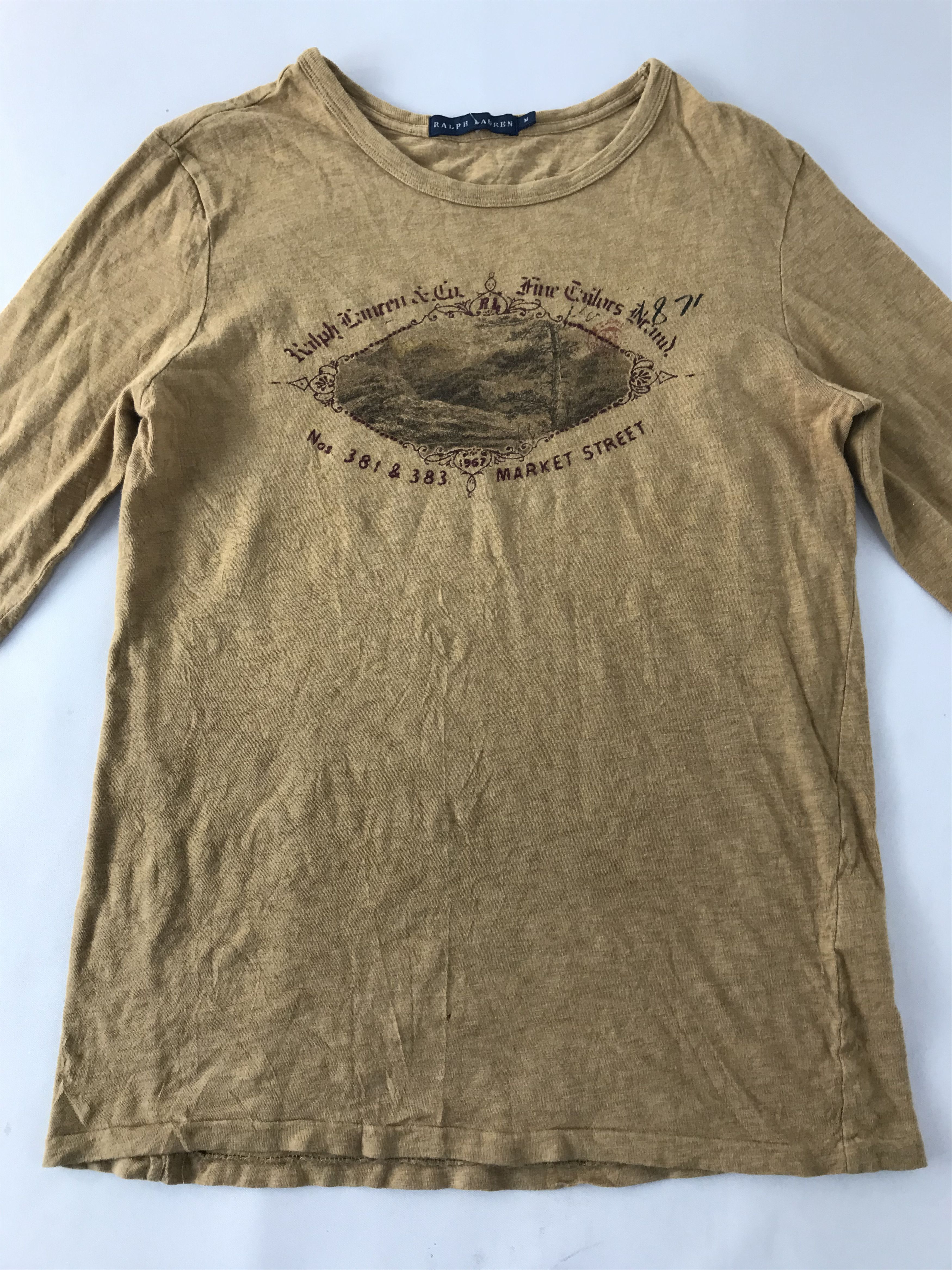Polo Ralph Lauren Ralph Lauren & Co Market Street Longsleeve Printed Tee Size XS / US 0-2 / IT 36-38 - 3 Thumbnail