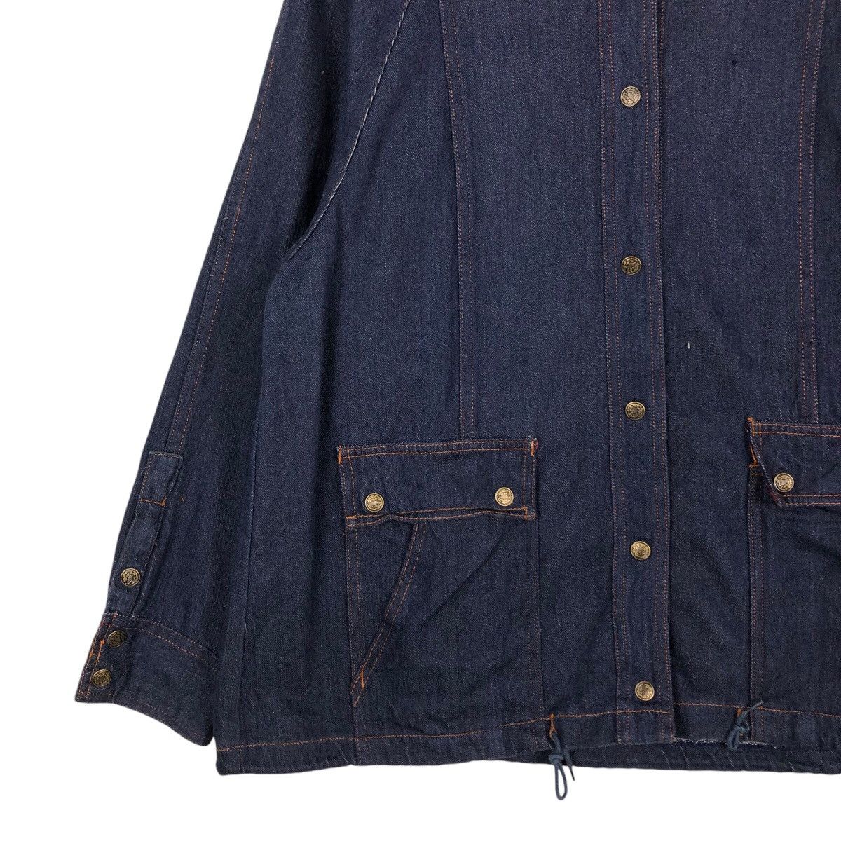 Japanese Brand 📌Vintage Denim Jacket Biker Design Valley Co Hoodie Size US M / EU 48-50 / 2 - 5 Thumbnail